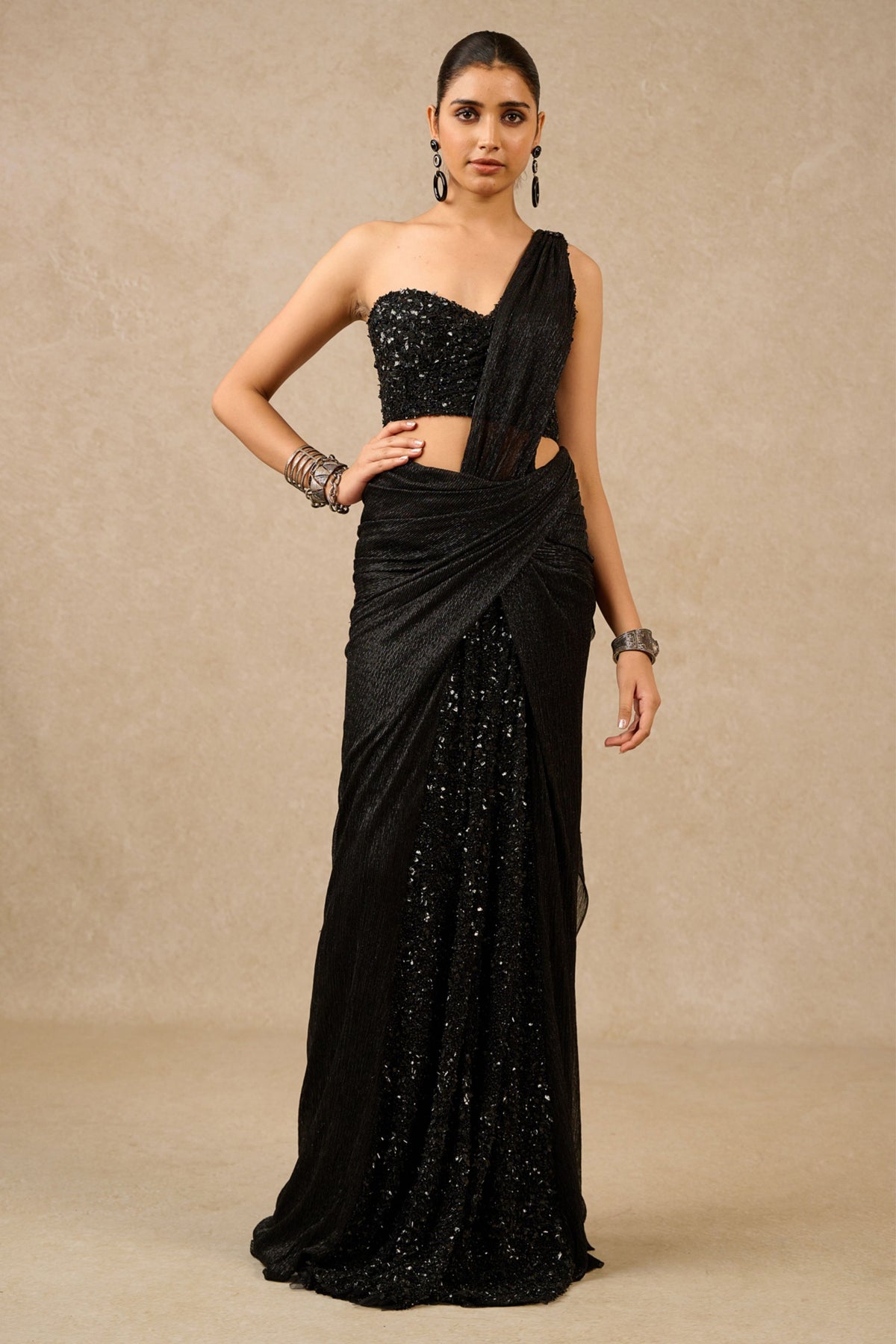Metallic Crinkle Concept Saree