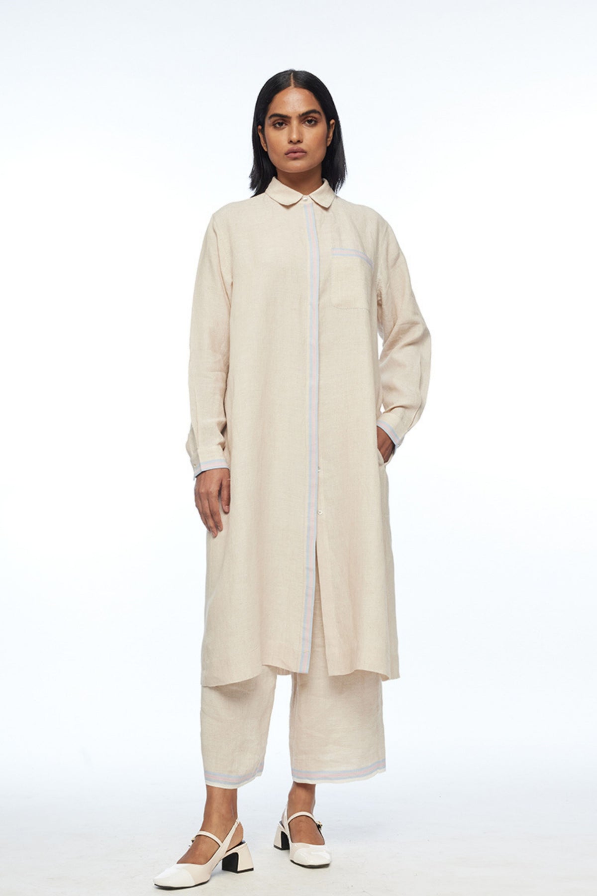 Polyantha Front Open Tunic