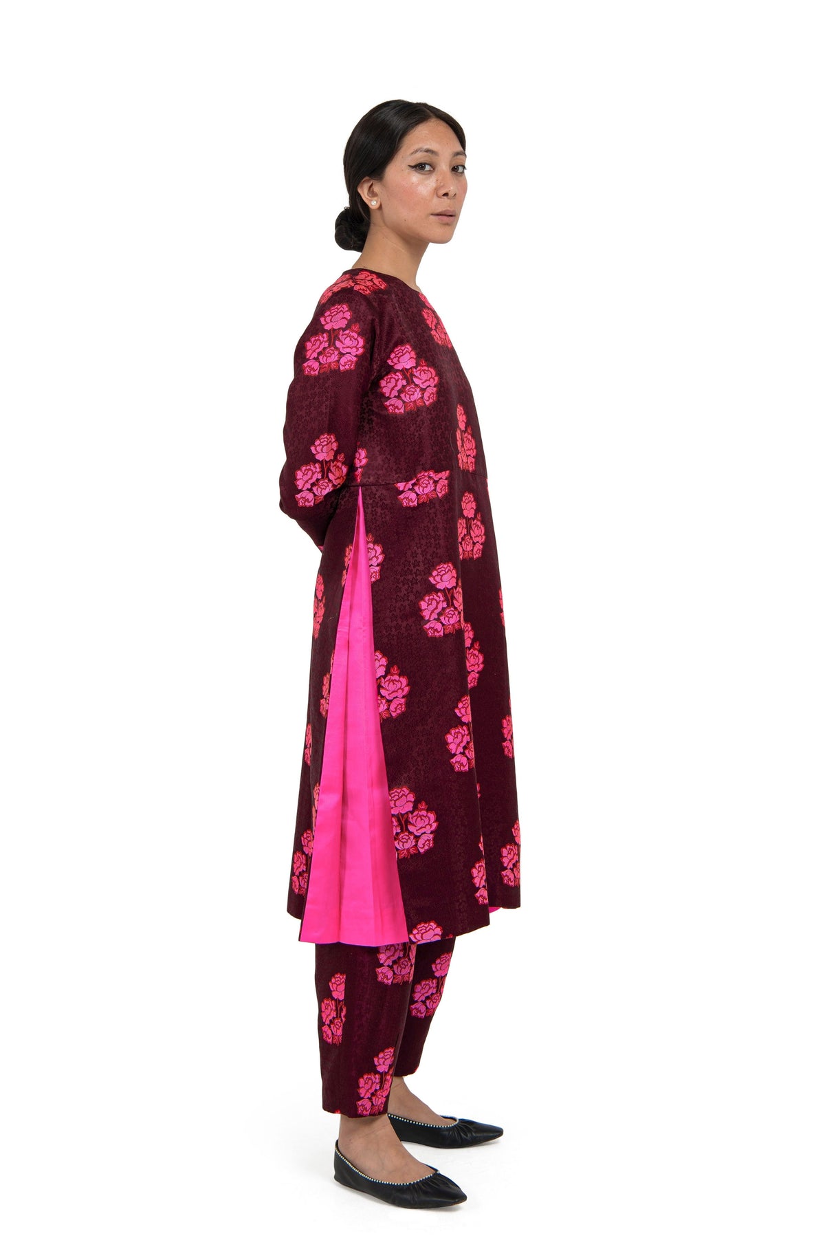 Risa &amp; Yui Maroon Kurta Set