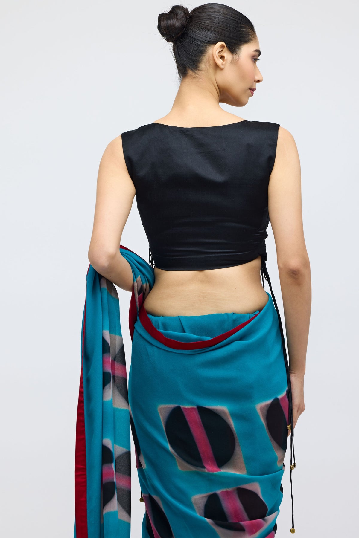 Black Angrakha Blouse