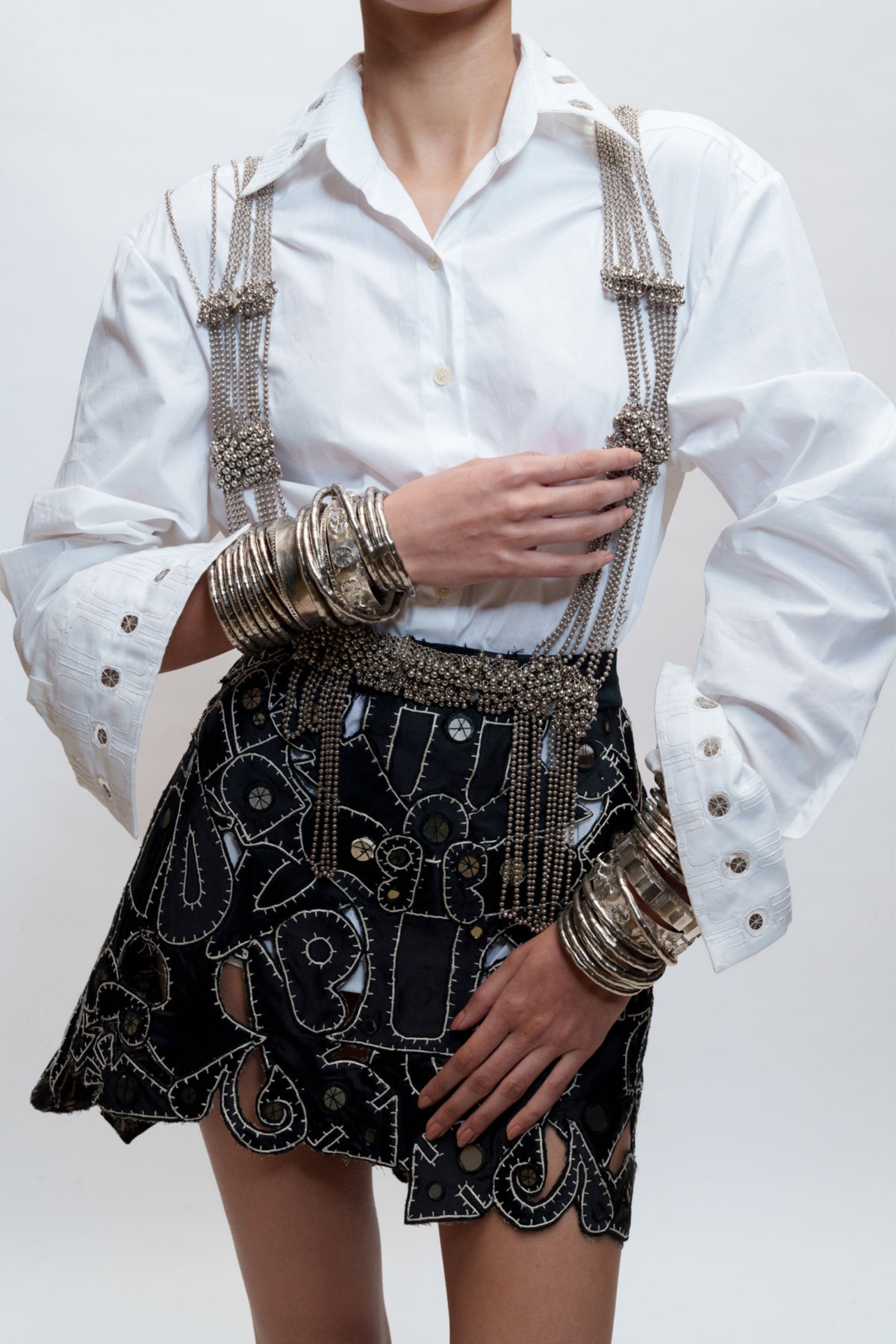 Embellished Tribal Skirt