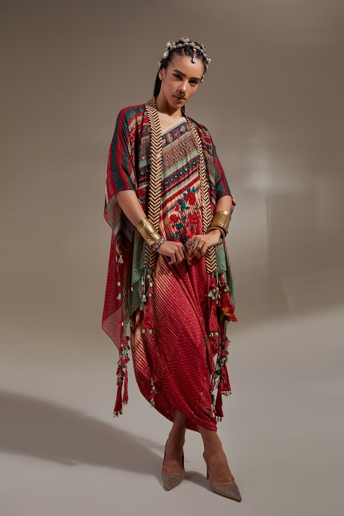 Veni Dupatta Jacket Set