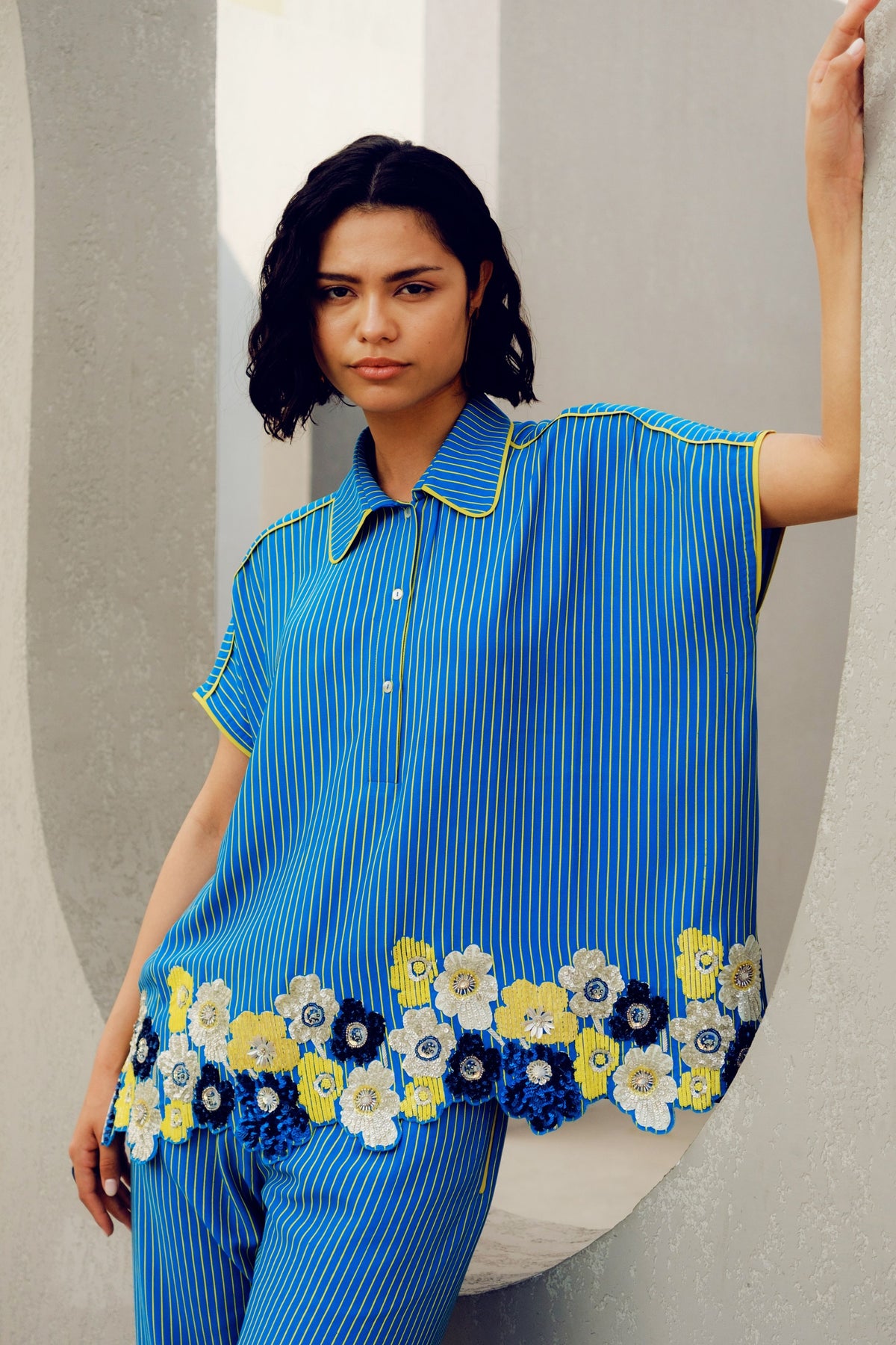 Blue Stripe Pants