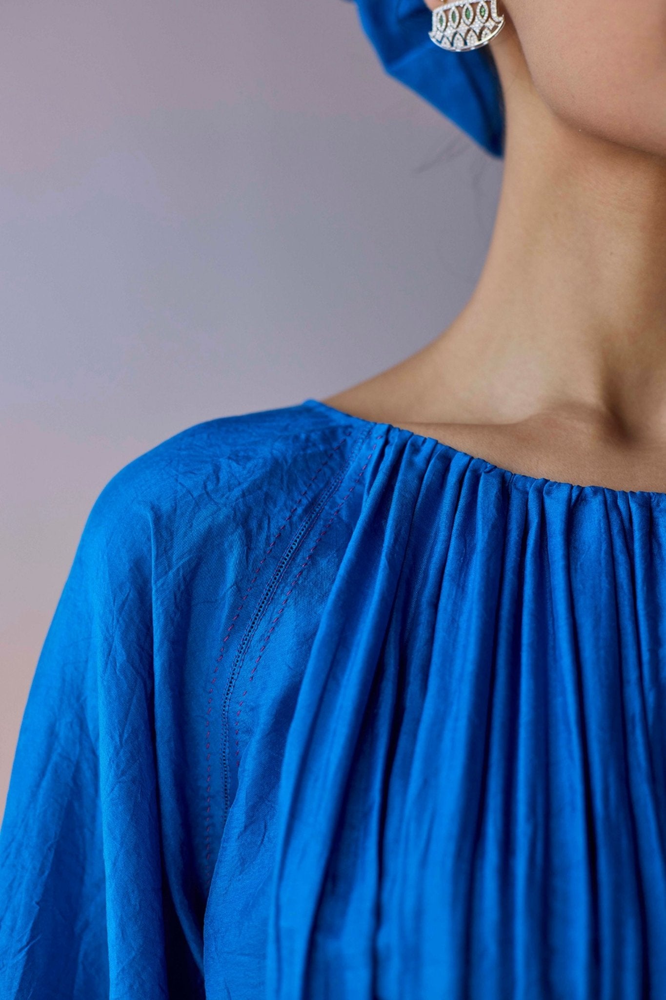 Moonshadow Blue Blouse - Surmaye - Elahe