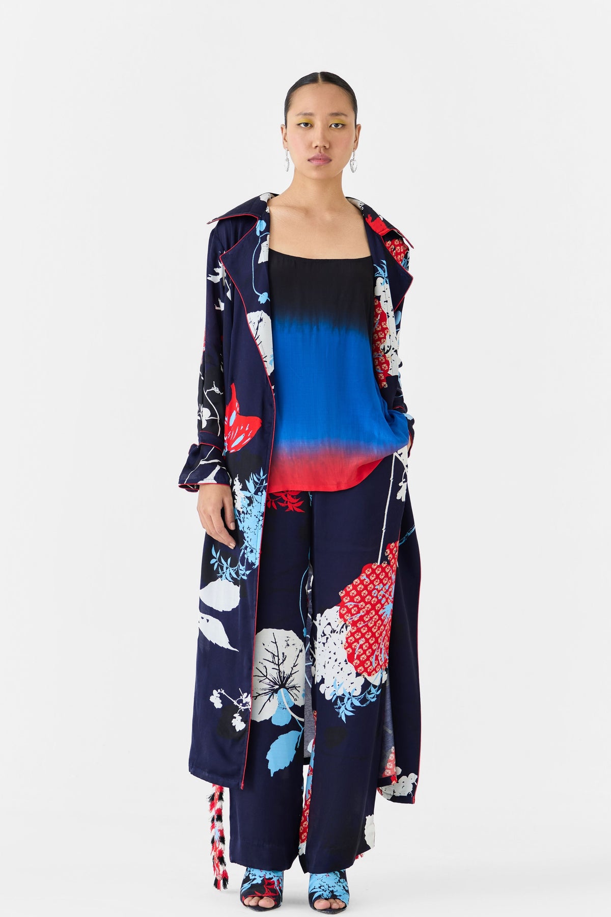 Royal Ikigai Trench Coat Set