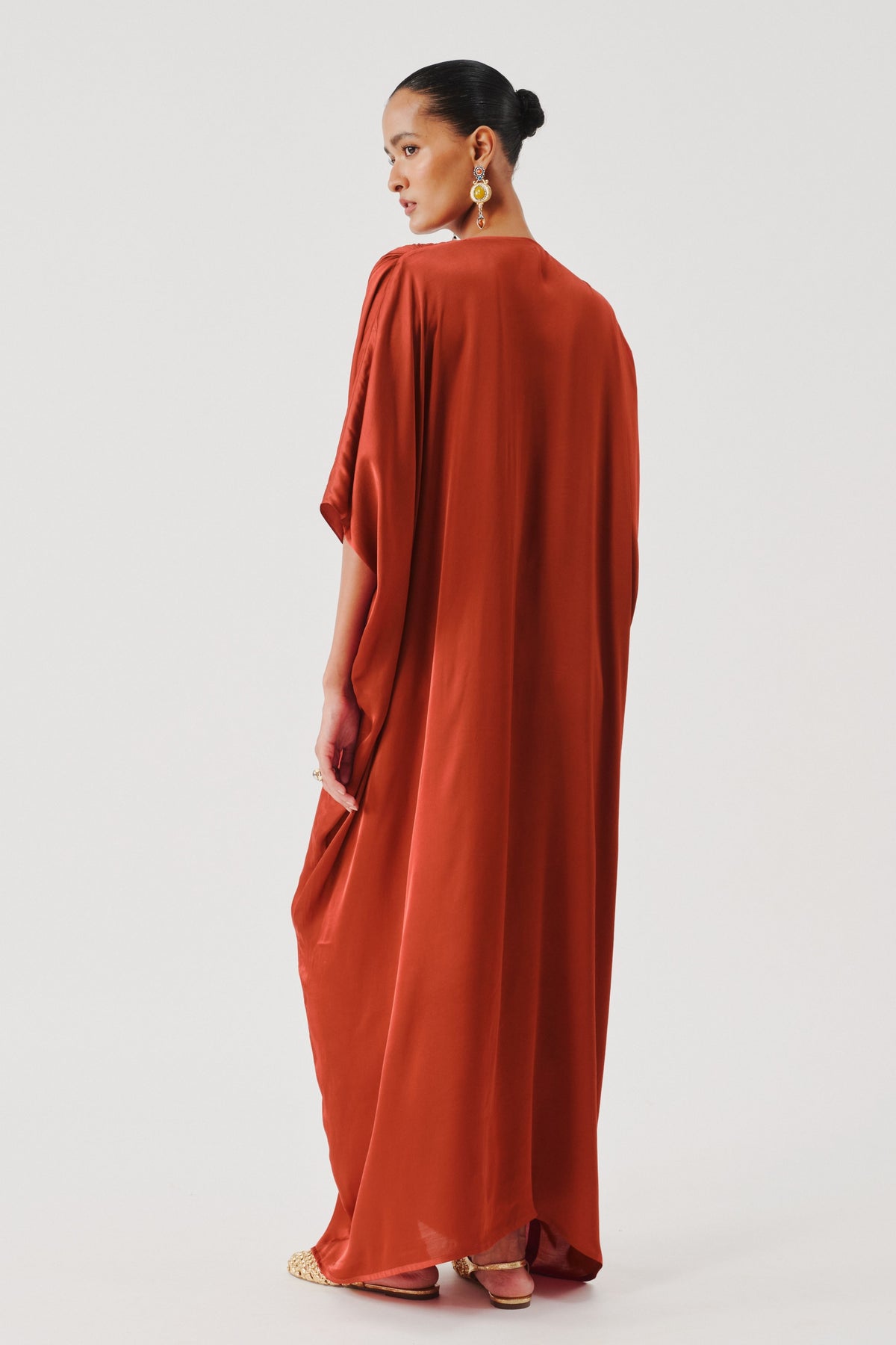 Regal Kaftan in Rust