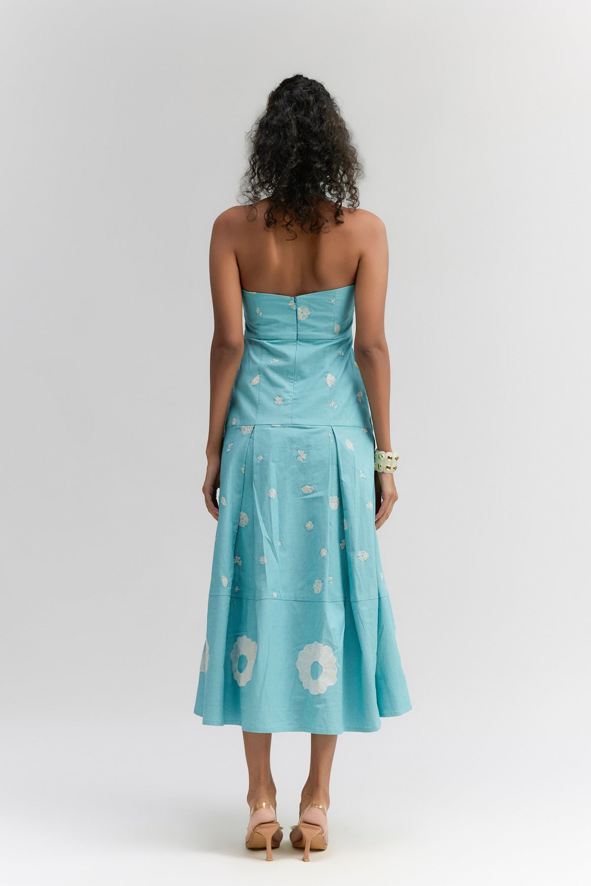 Denim Halter Neck Dress