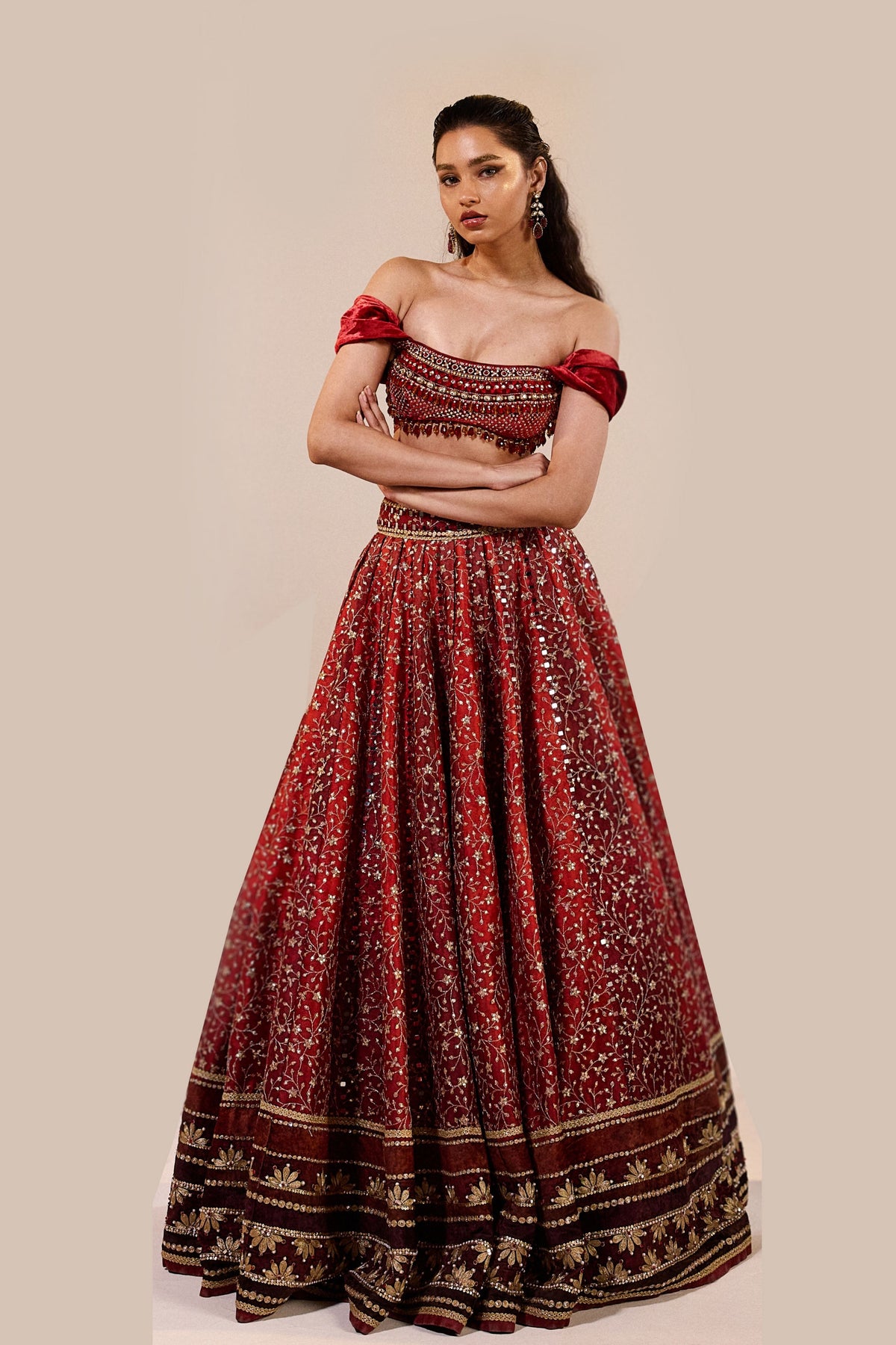 Verona Tulle Lehenga Set