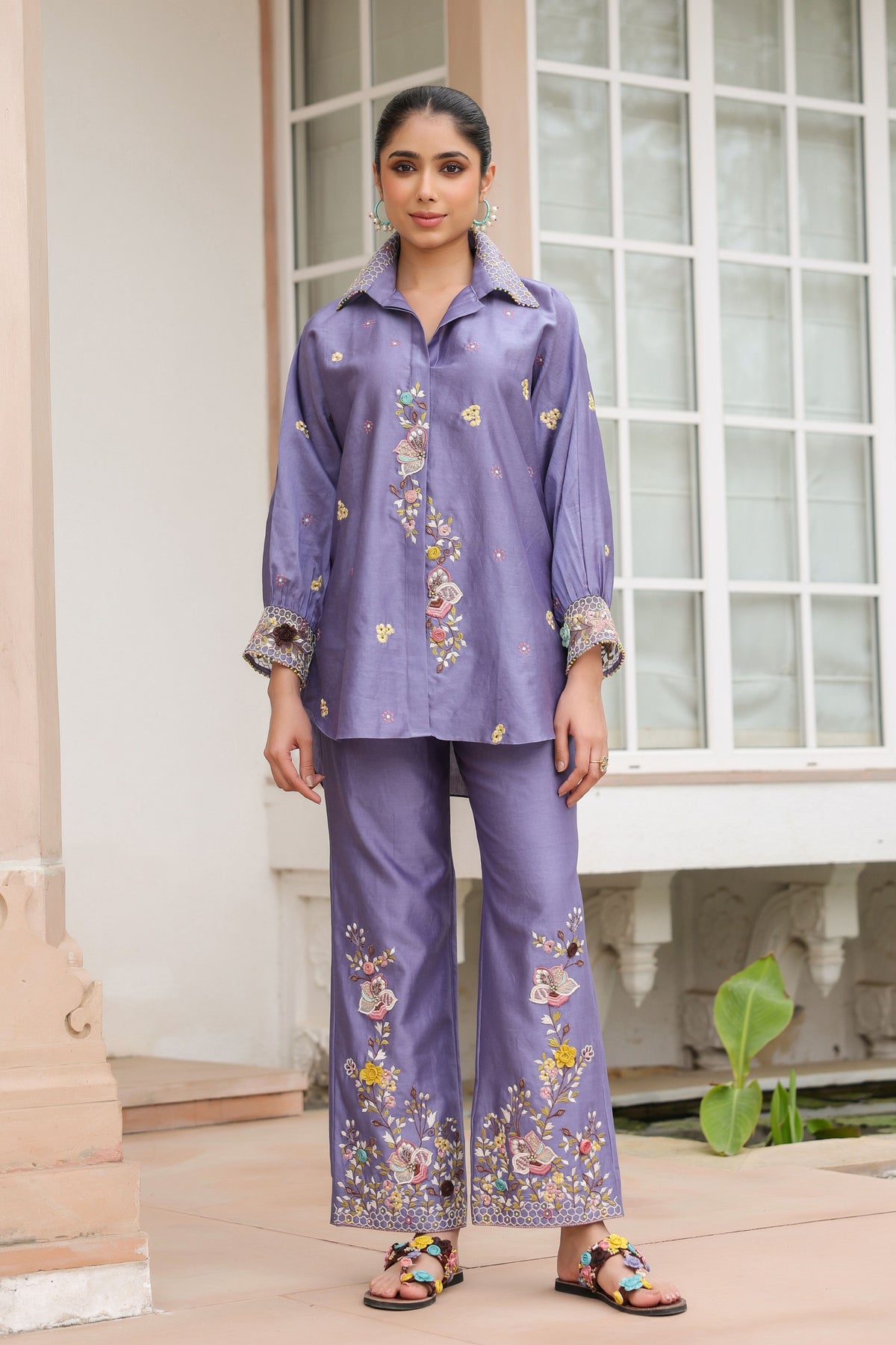 Gulzar Floral Embroidered Co-ord Set