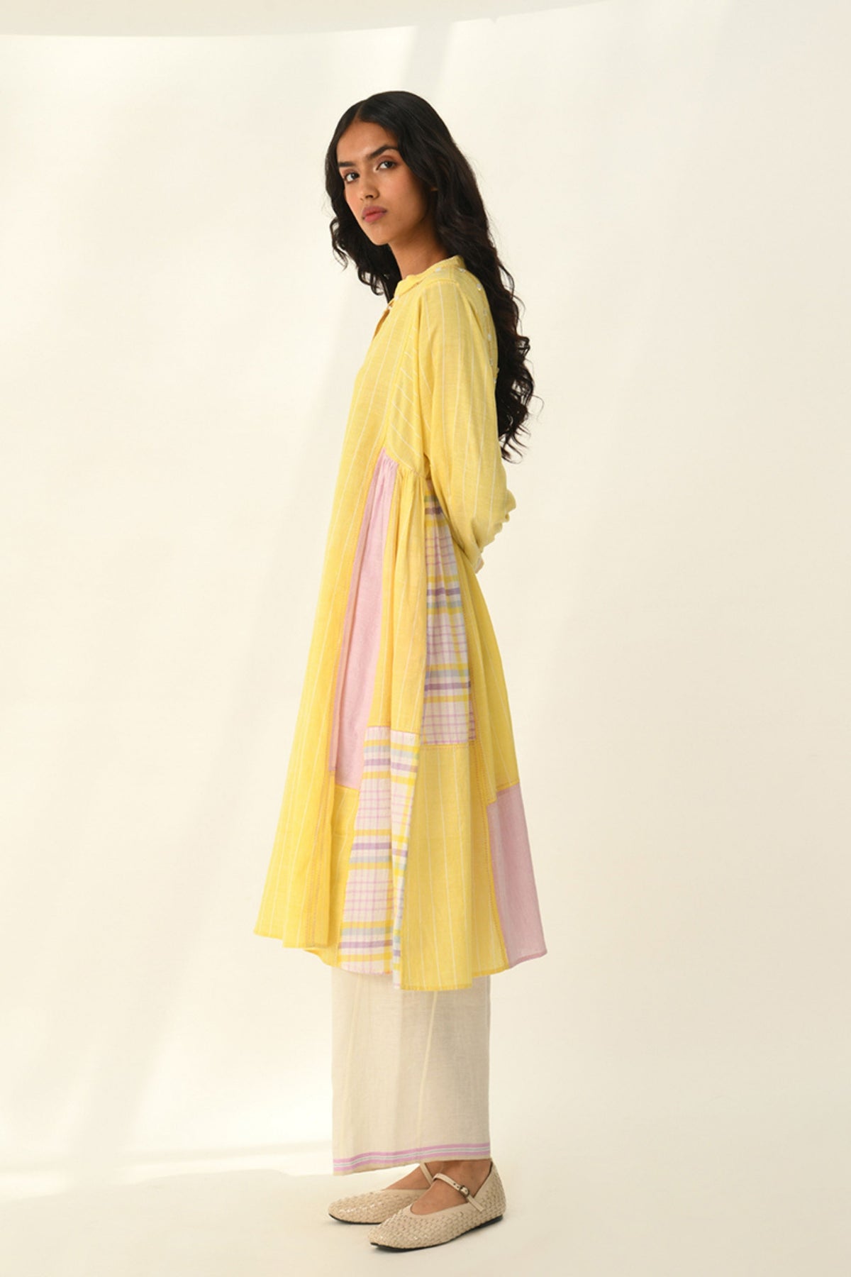 Obtegens Patchwork Panel Dress