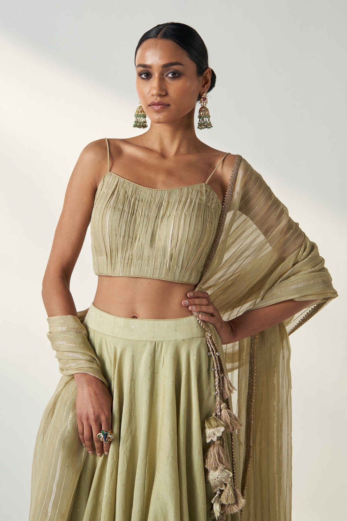 Rajita Green Lehenga Set