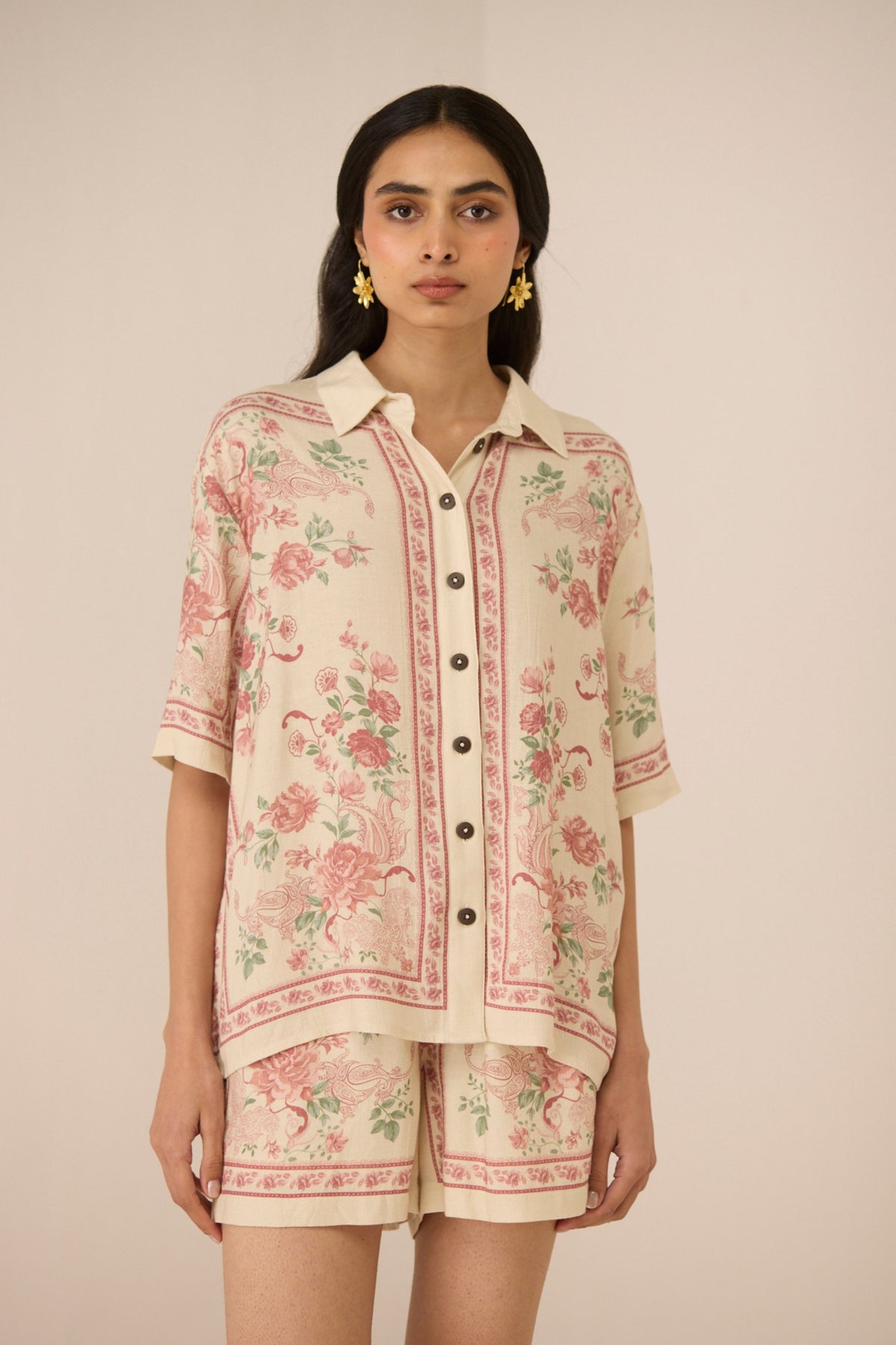 Malibu Azure Rose Shirt