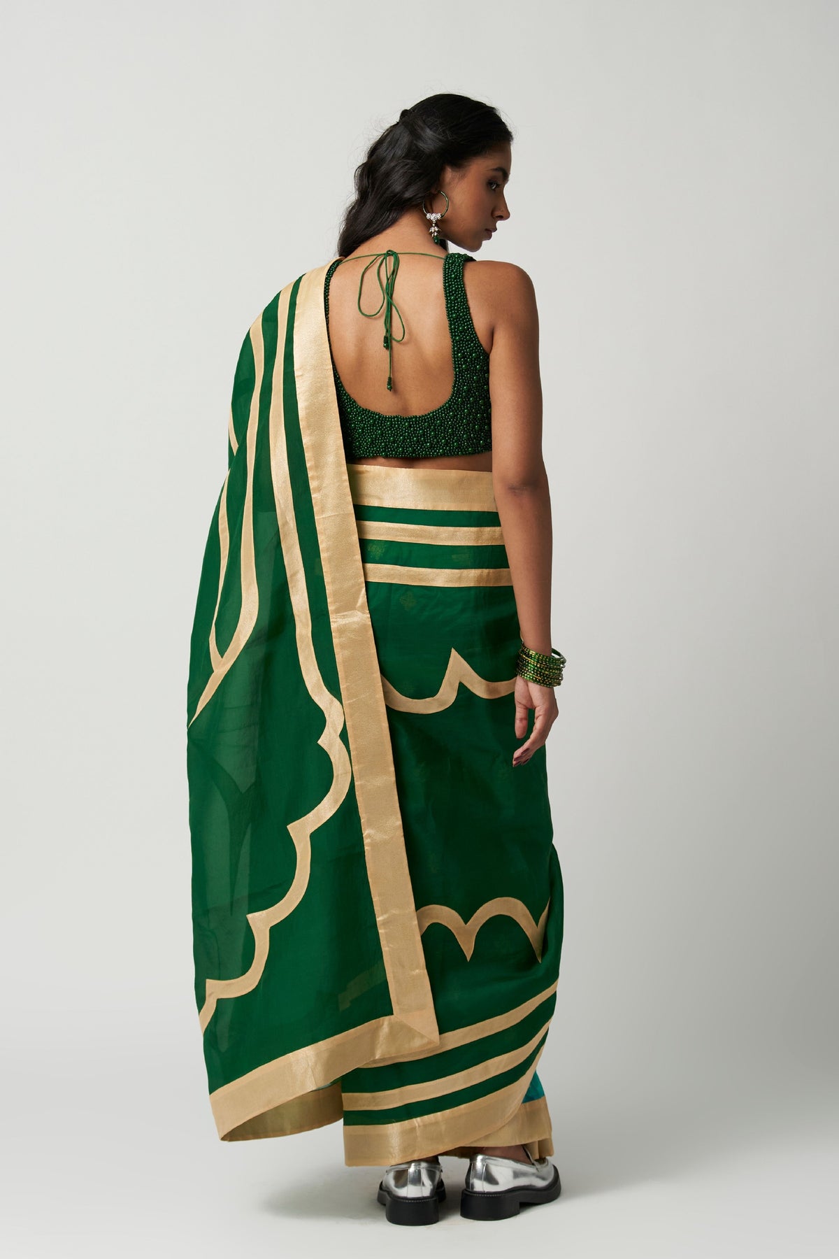 Emerald Mehrabiya Saree