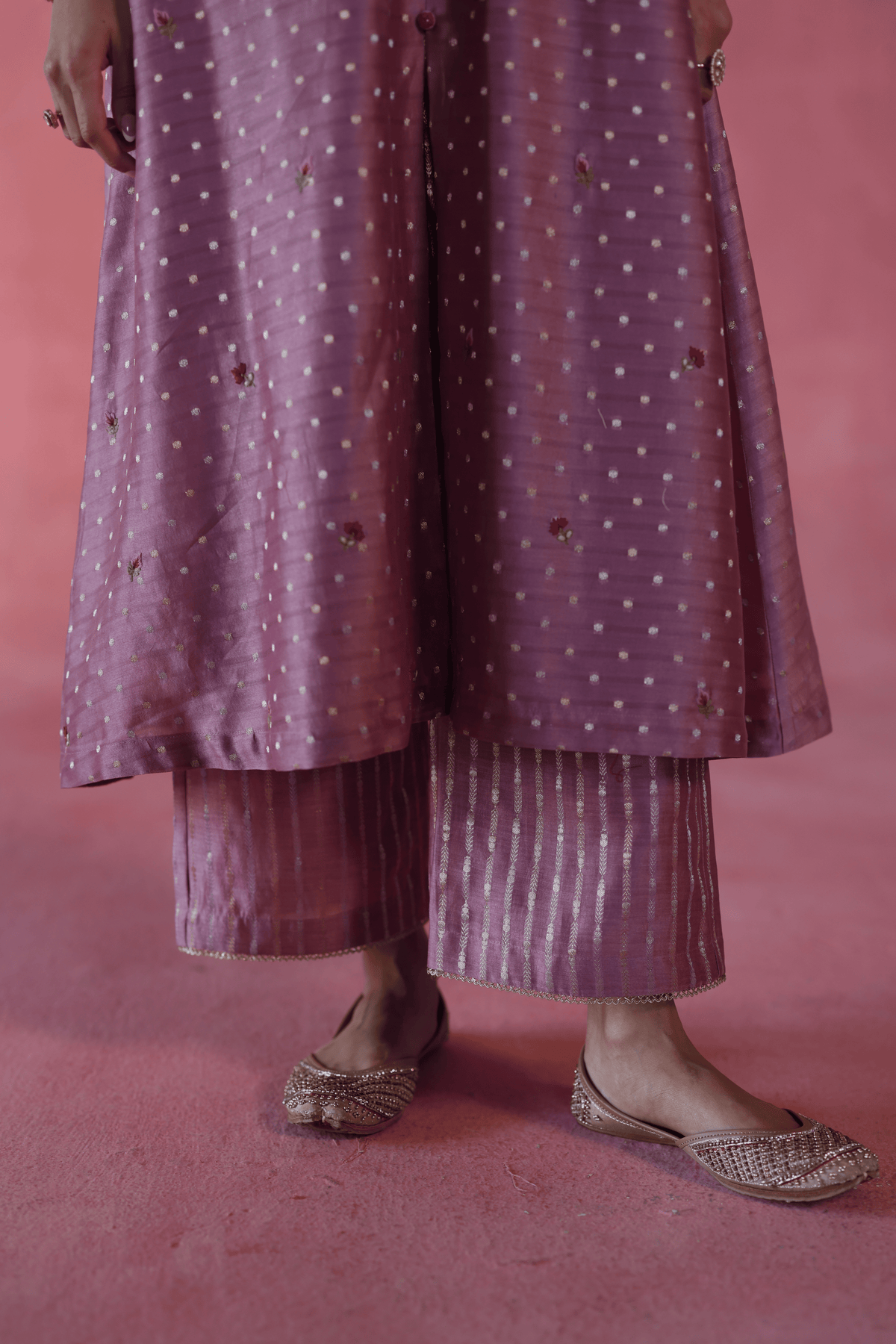 Plum Zaafran Kurta Set