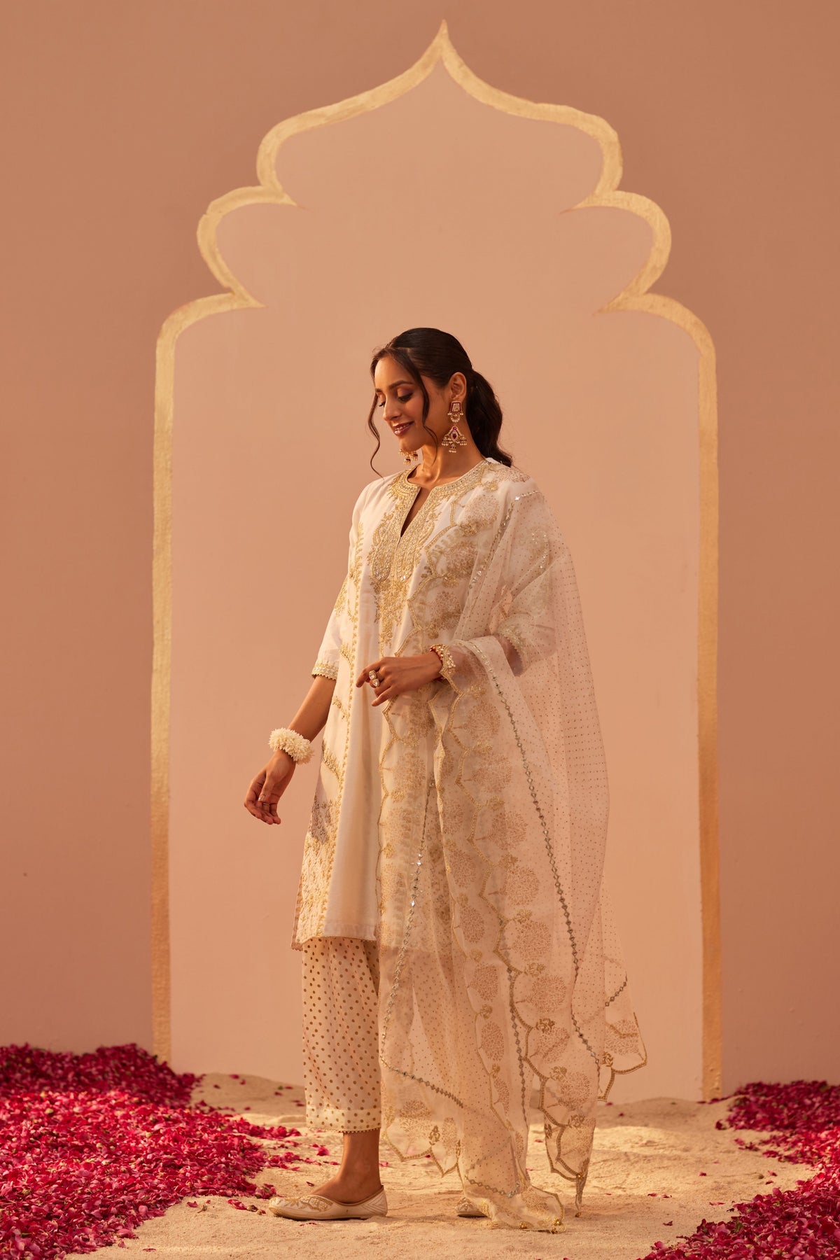 Rashida Ivory Kurta Set