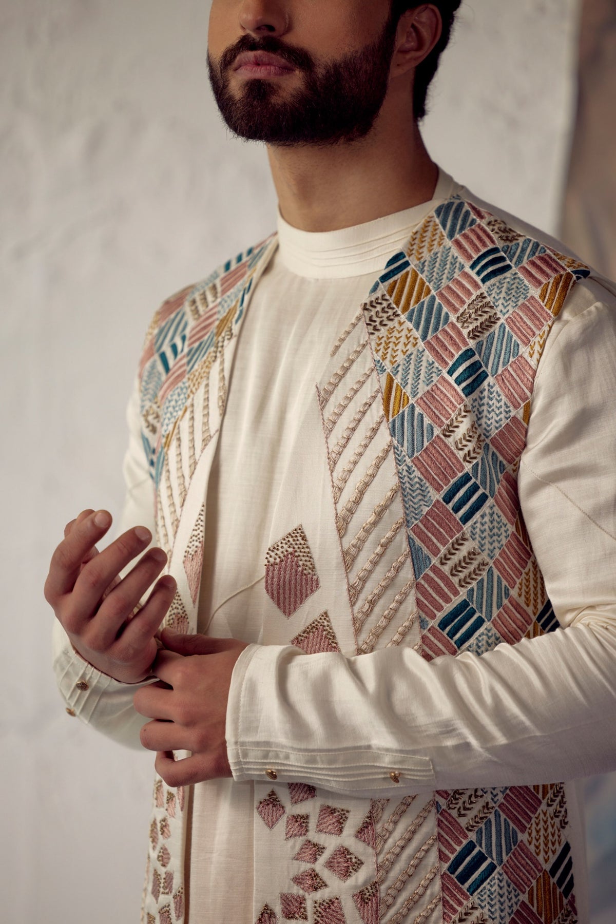 Phulkari Shrug Set
