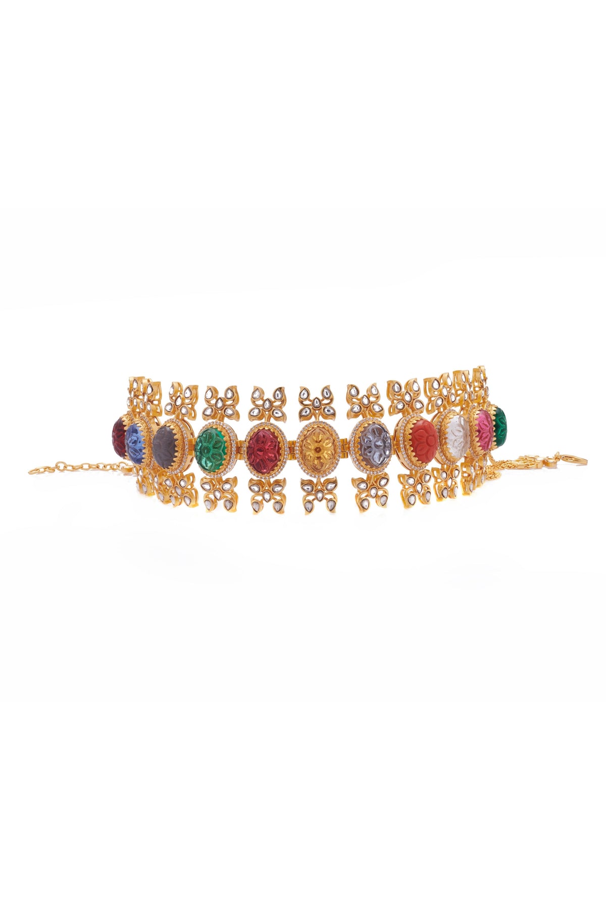 Valley of Flowers Choker And Bracelet