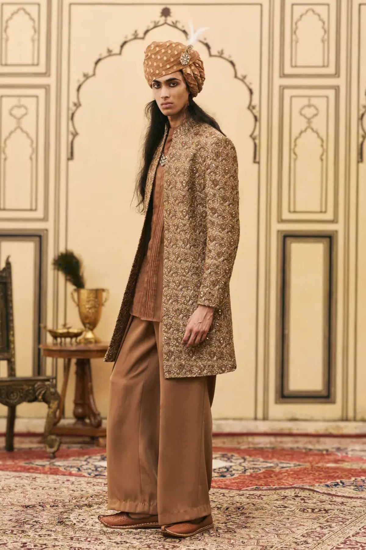 Shyam Banarasi Jacket Set