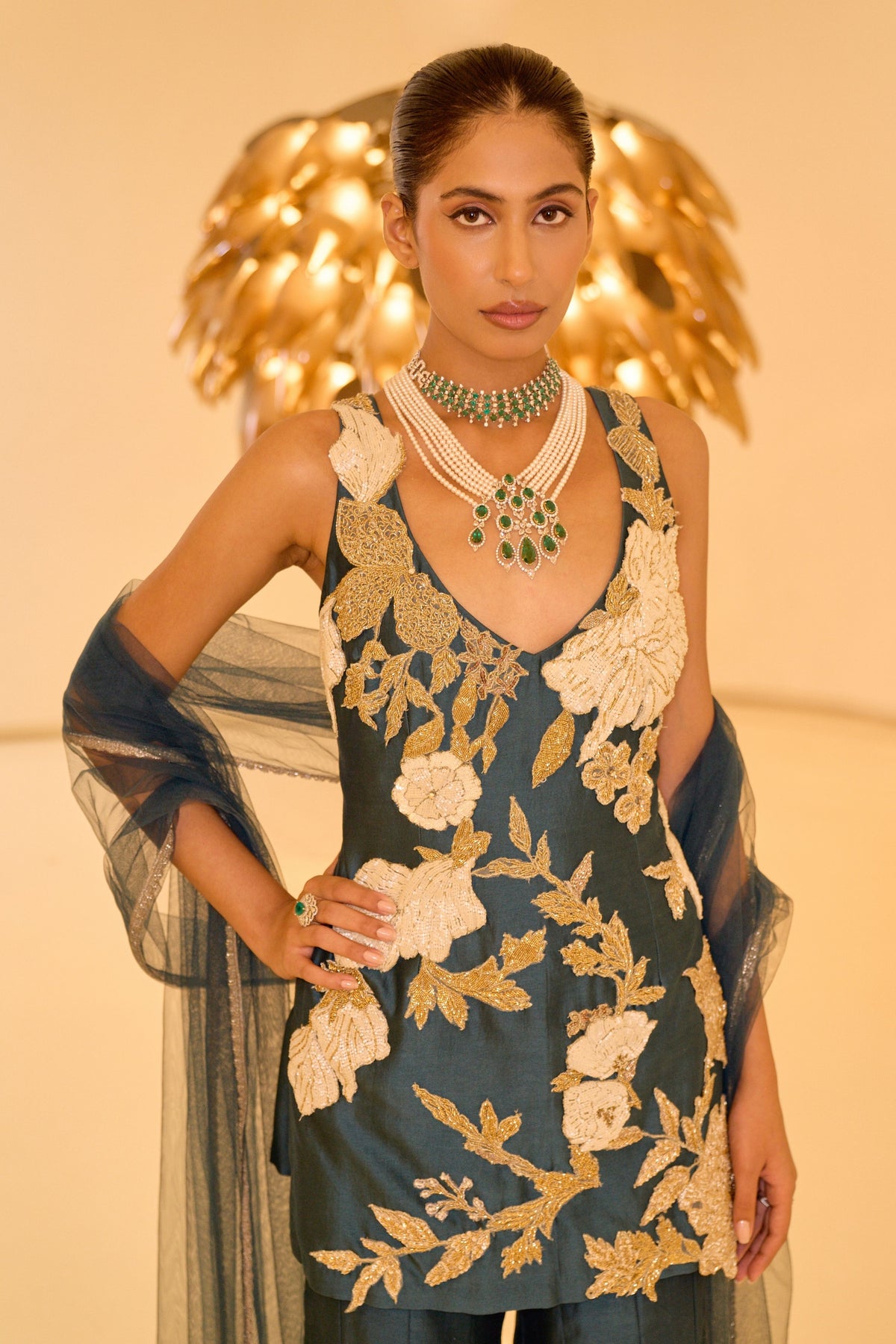 Azure Sharara Set