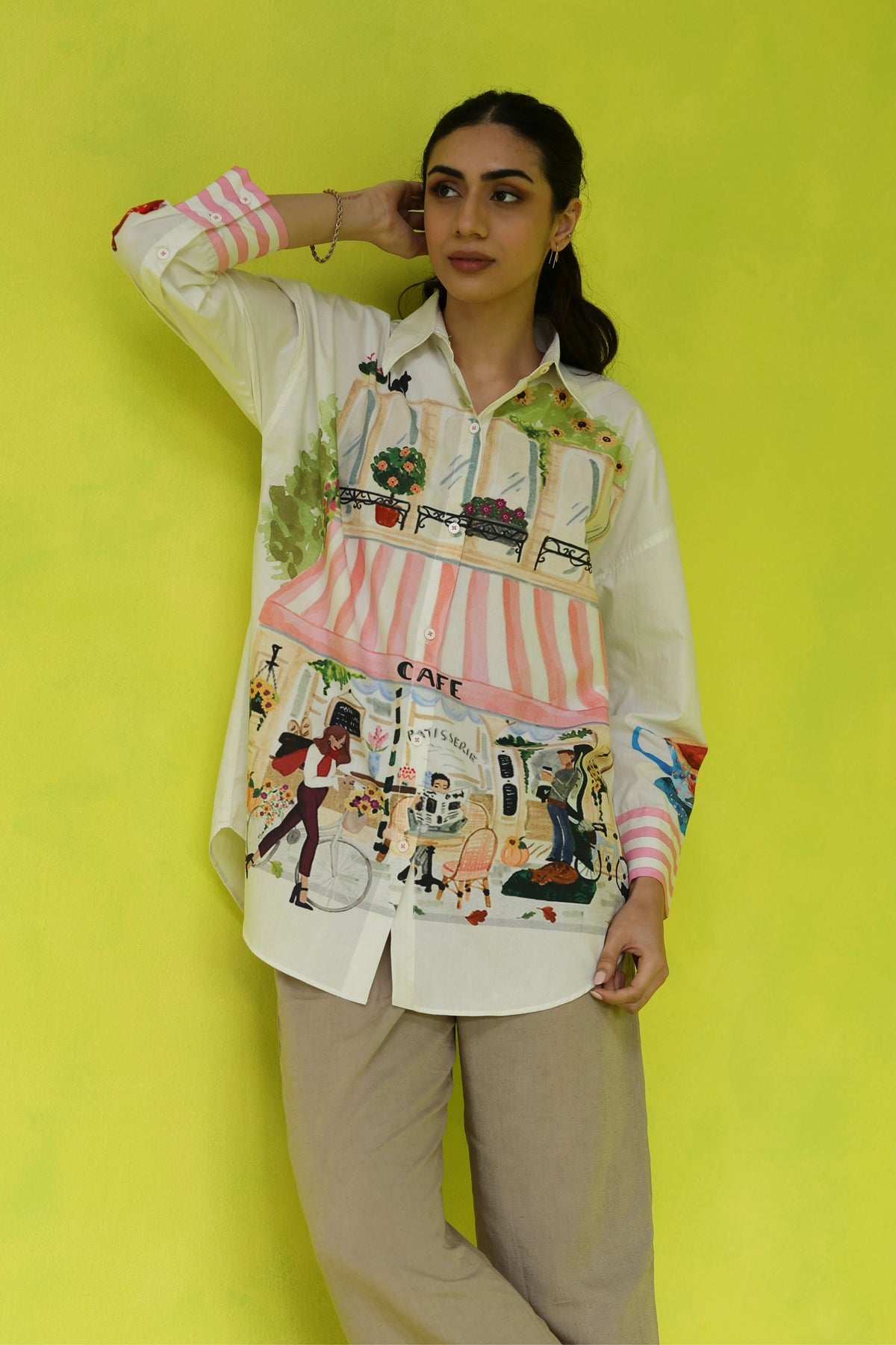 Espresso Run  Oversized Shirt