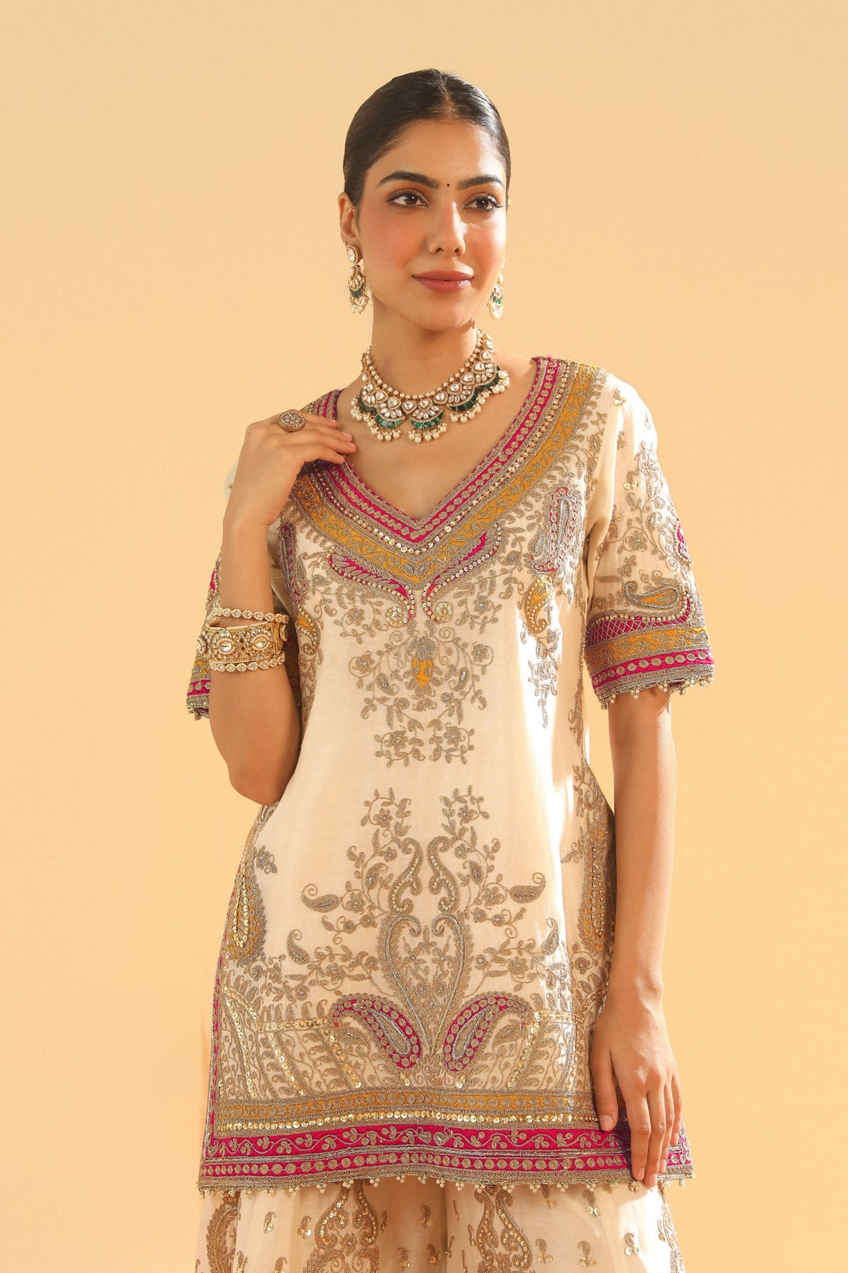 Daisy Ivory Sharara Set