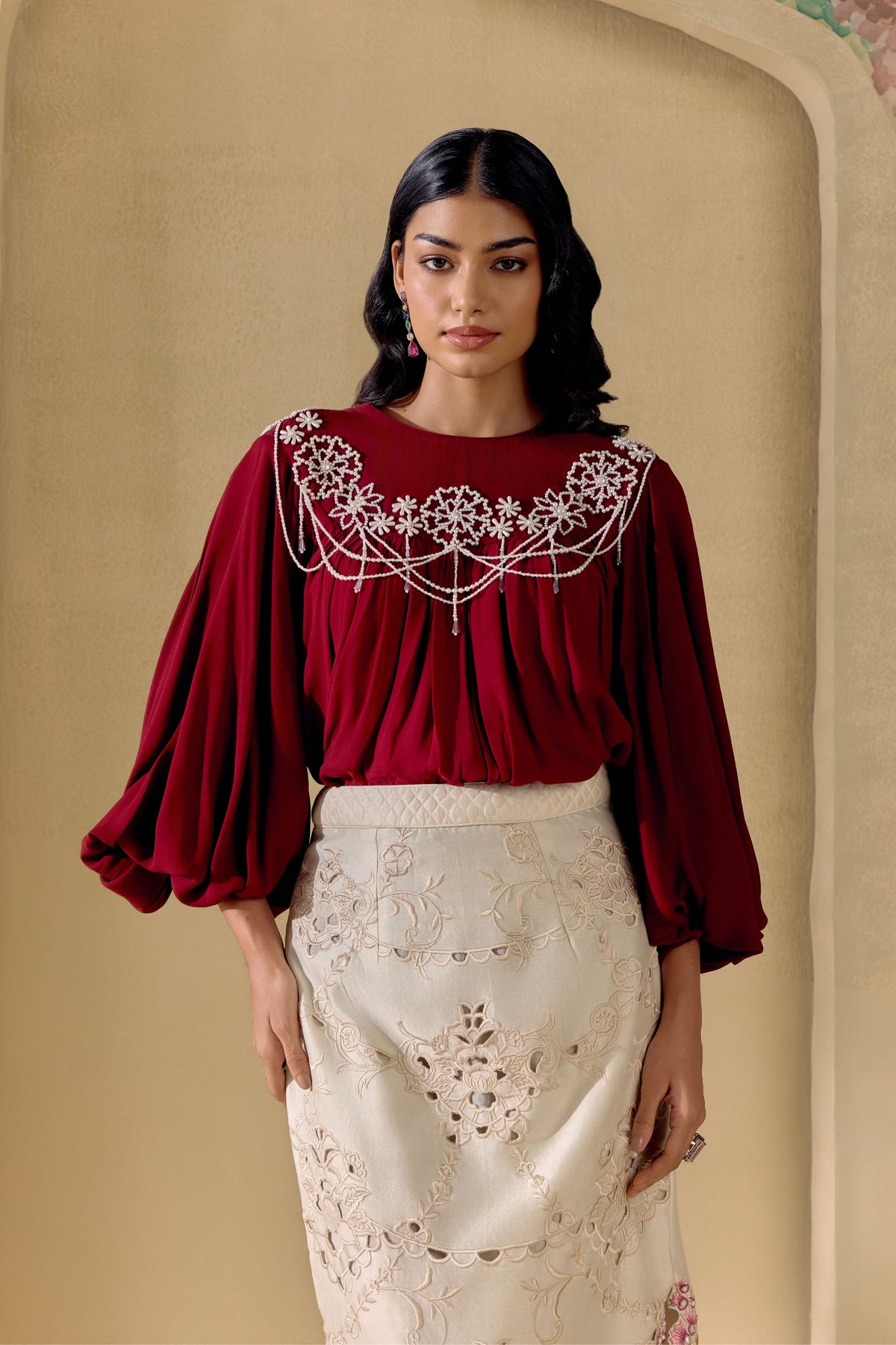 Ivory Fleur Skirt