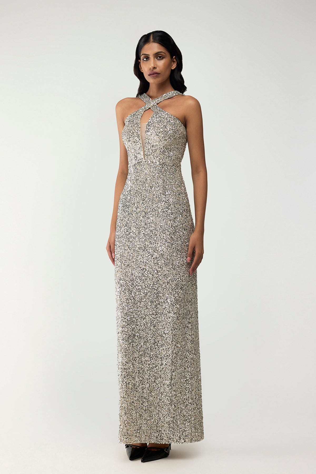 Halo Halter Gown