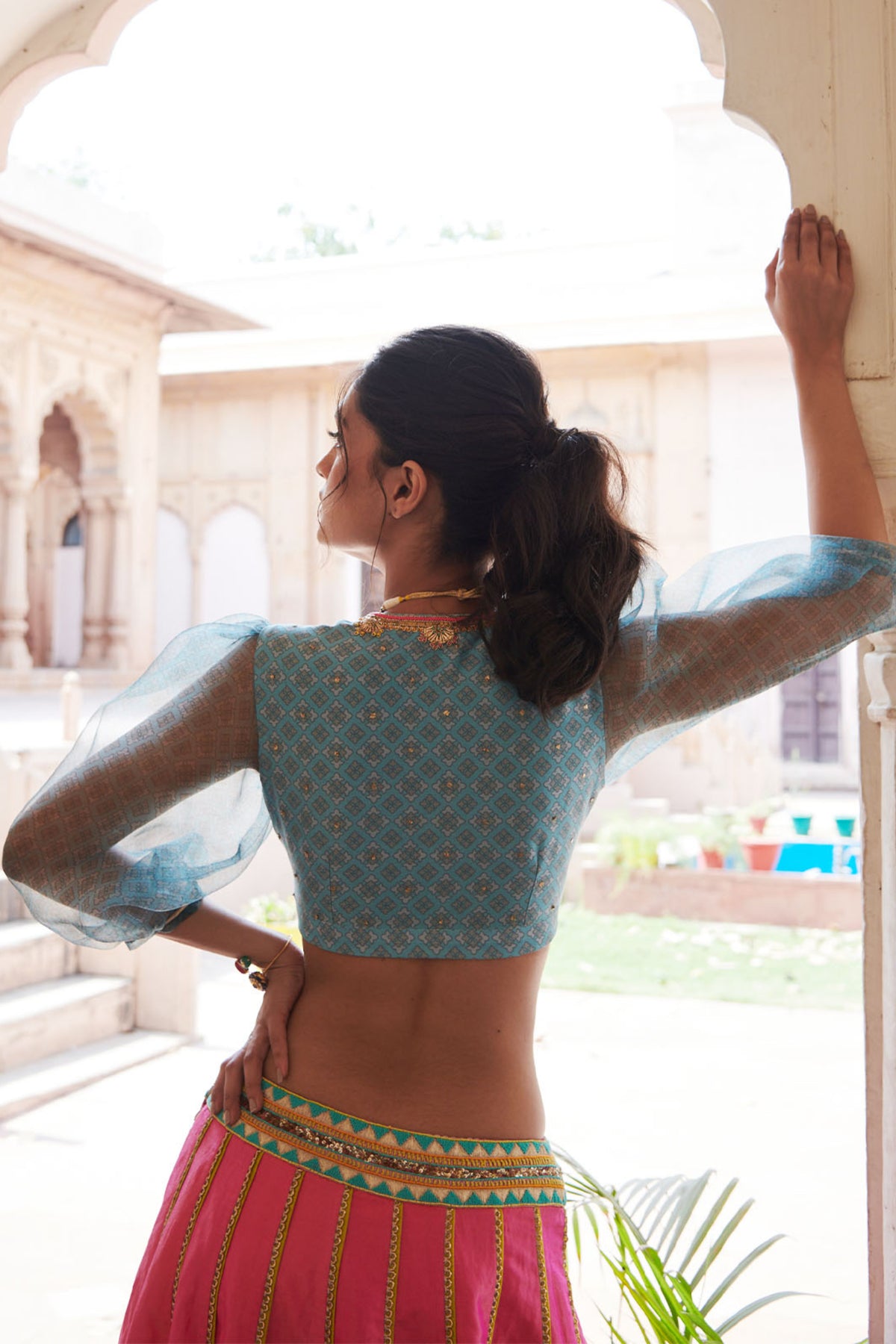 Zahra Hot Pink Lahenga
