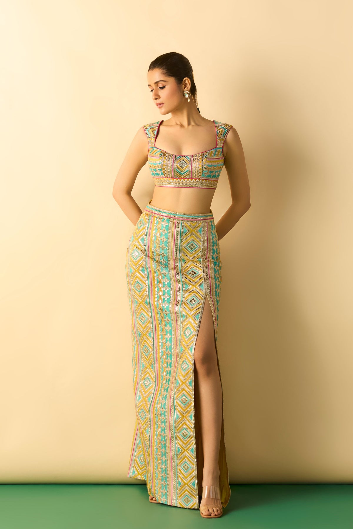 Kashvi Slit Skirt Set