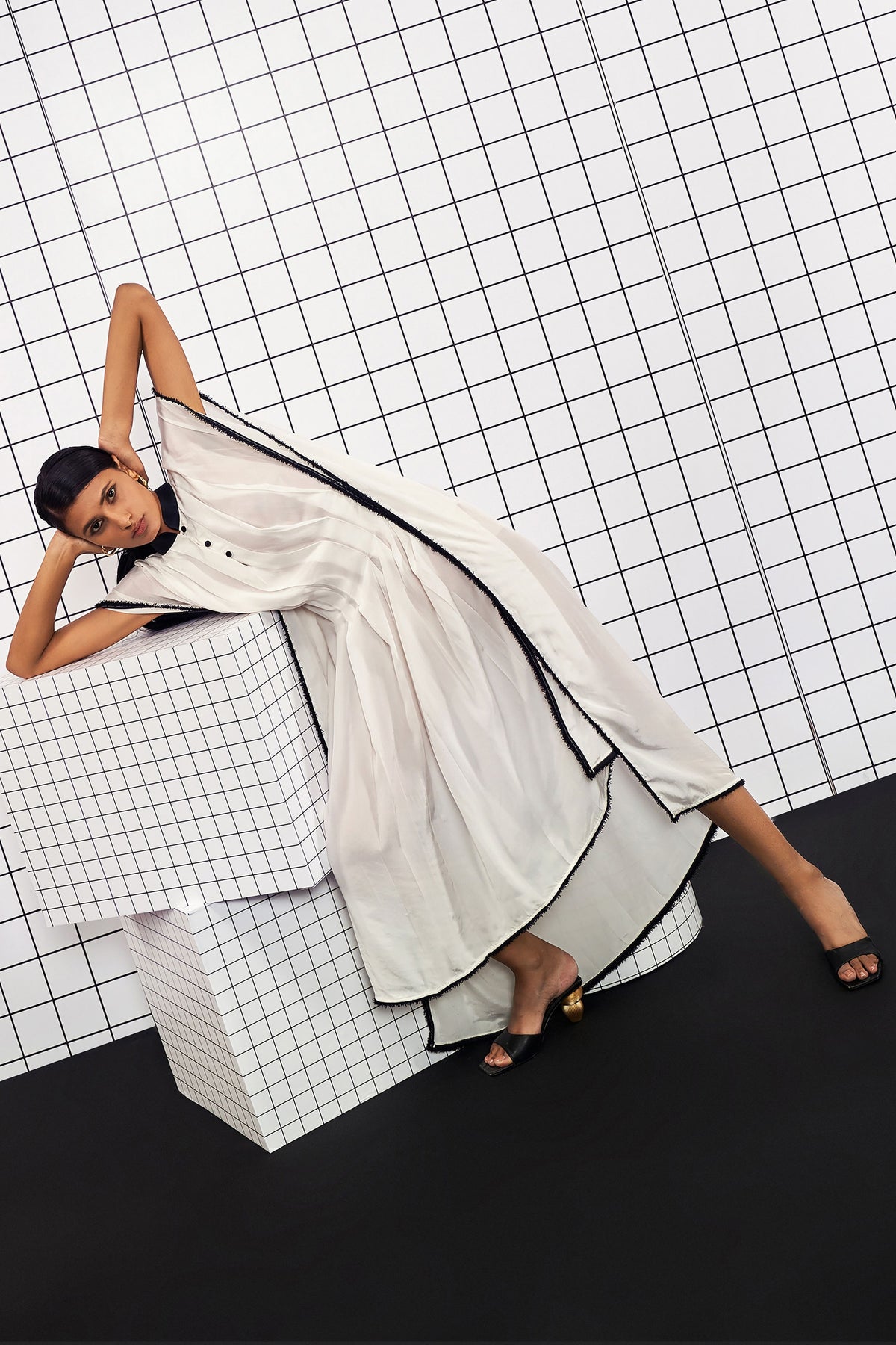 Oh Mia White Kaftan