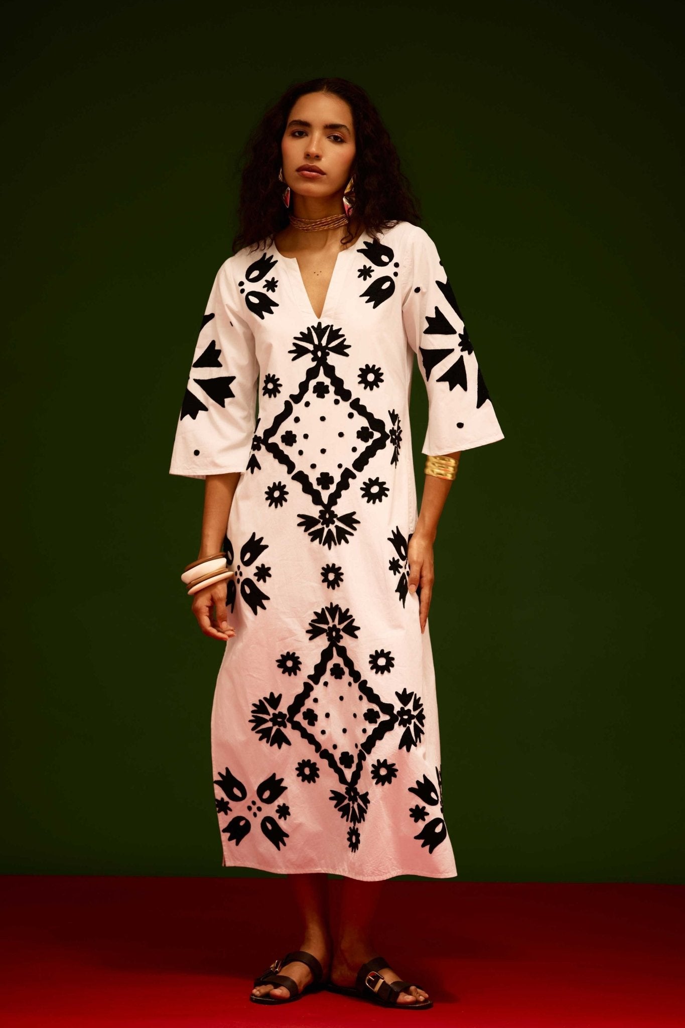 Ivory Sitara Maxi Dress - Indian Summer Story - Elahe