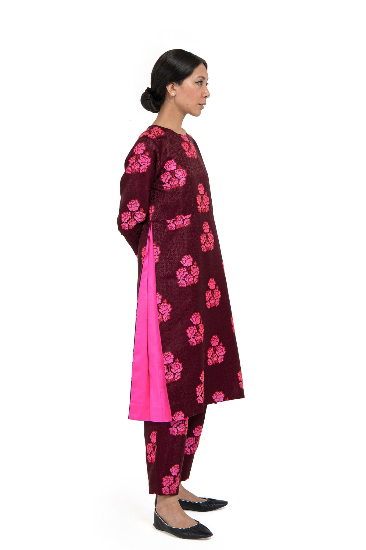 Risa &amp; Yui Maroon Kurta Set