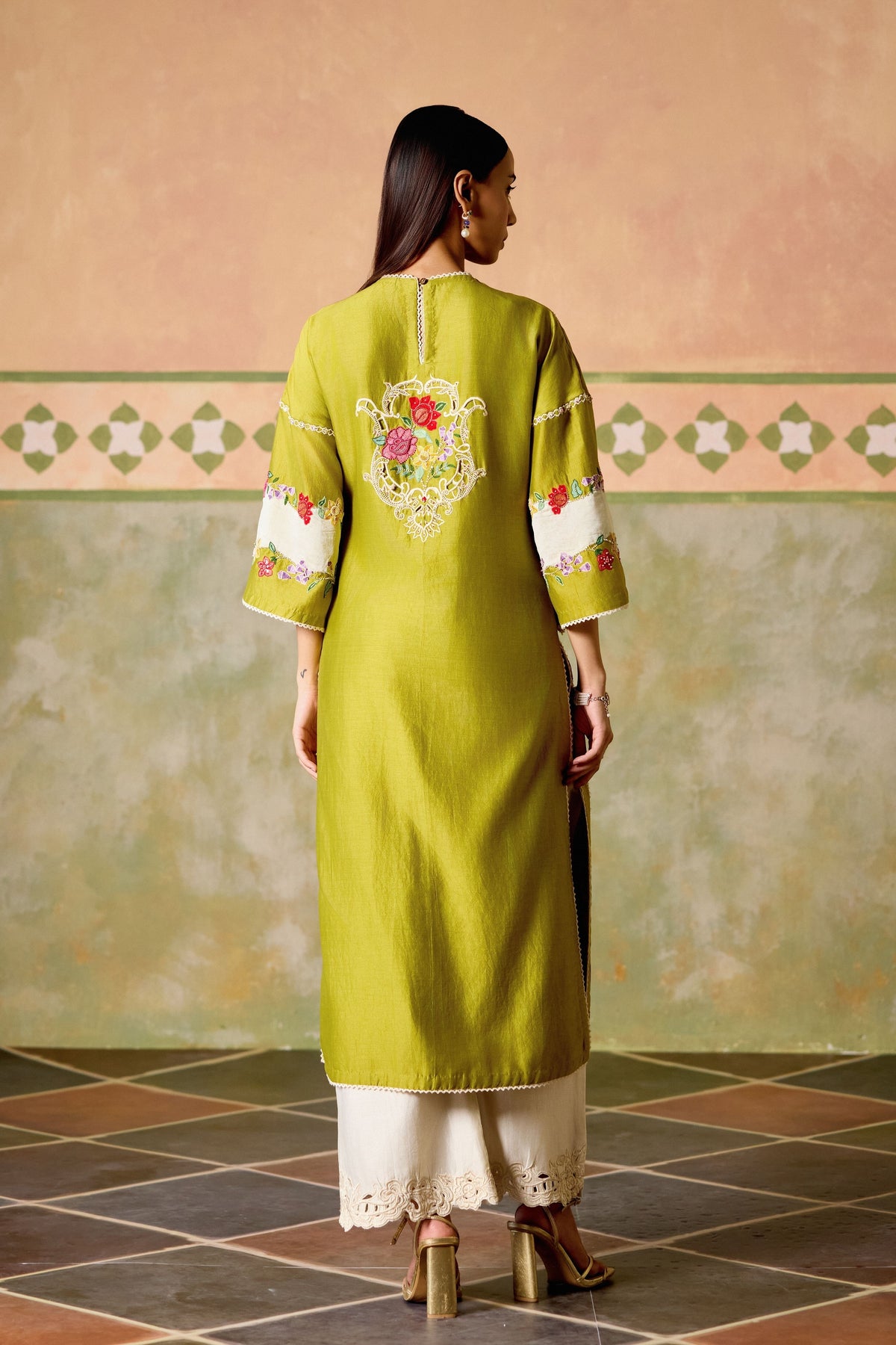 Olive Kurta Set
