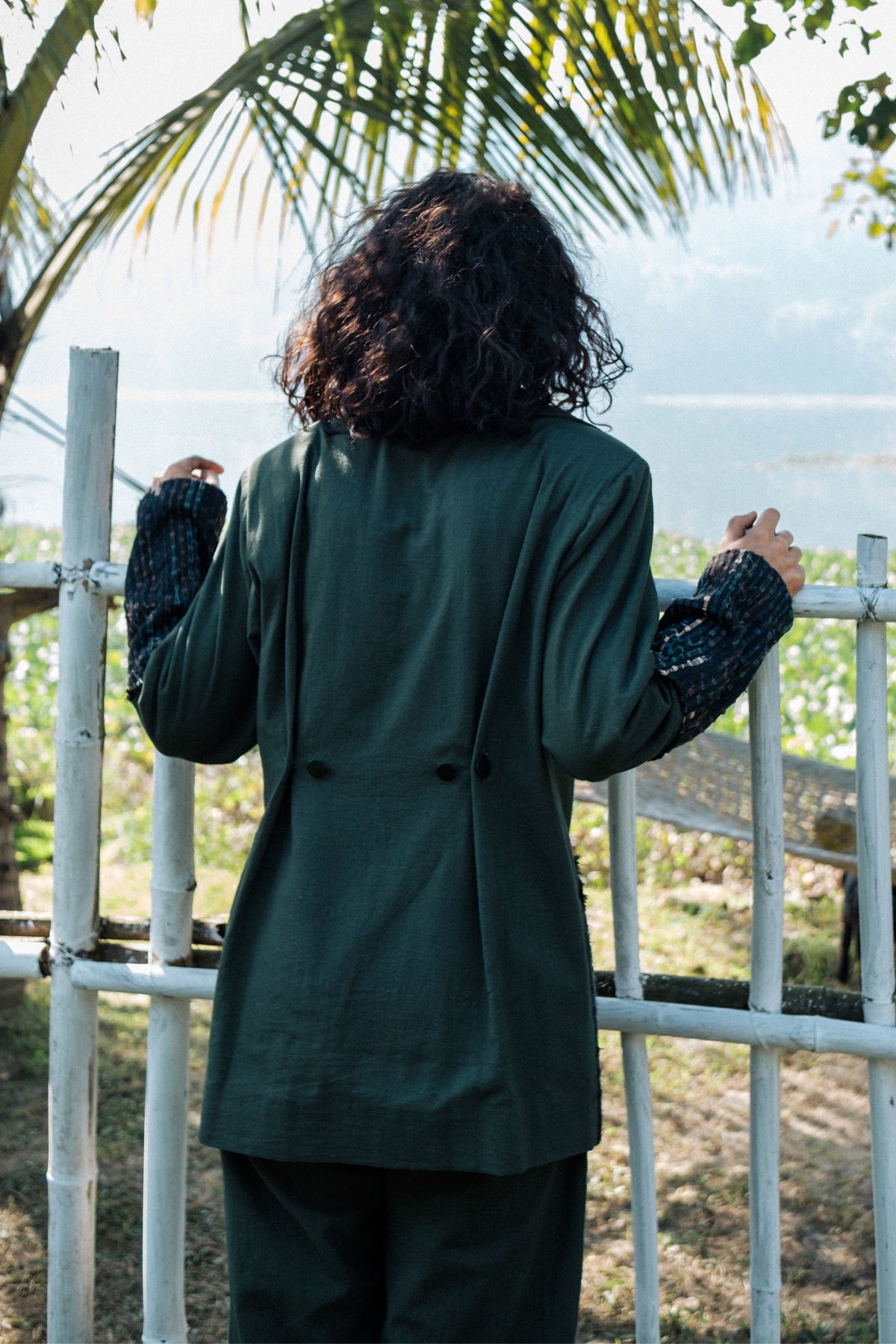 Ying Yang Green Blazer