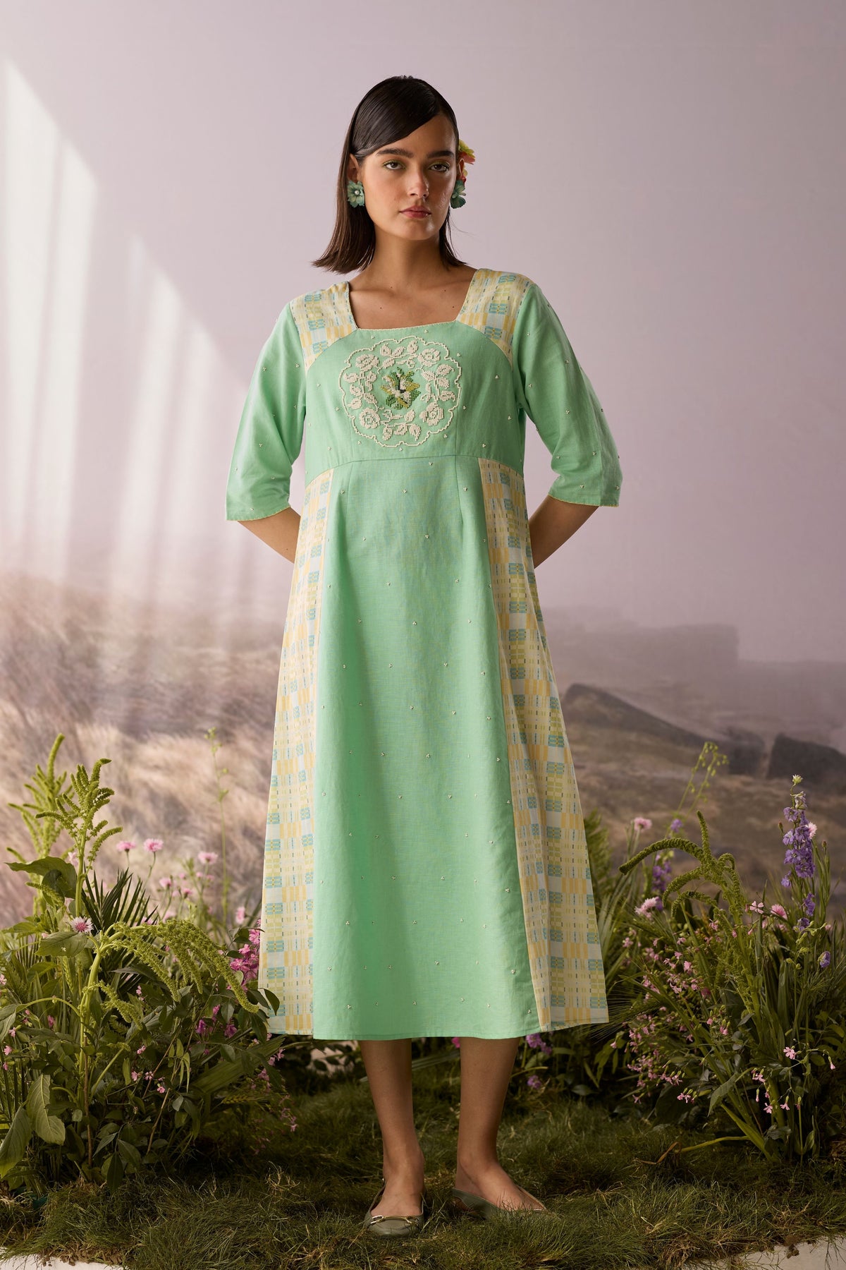Seaglass Panelled Dress