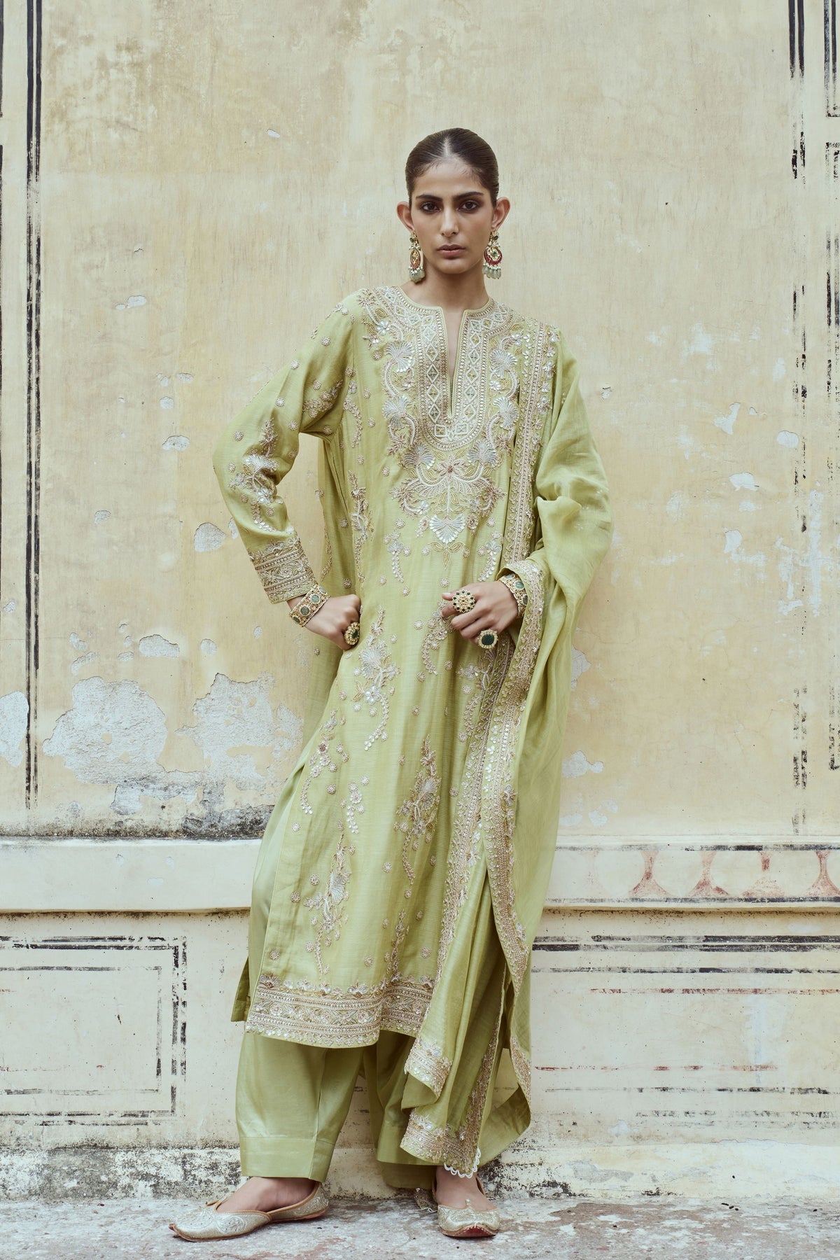 Green Tara Kurta Set