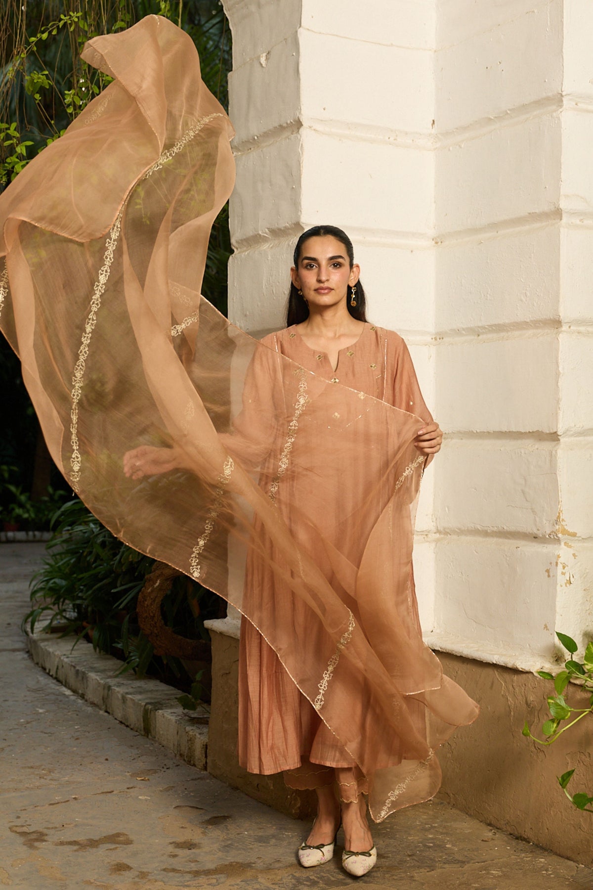 Mabel Fawn Kurta Set
