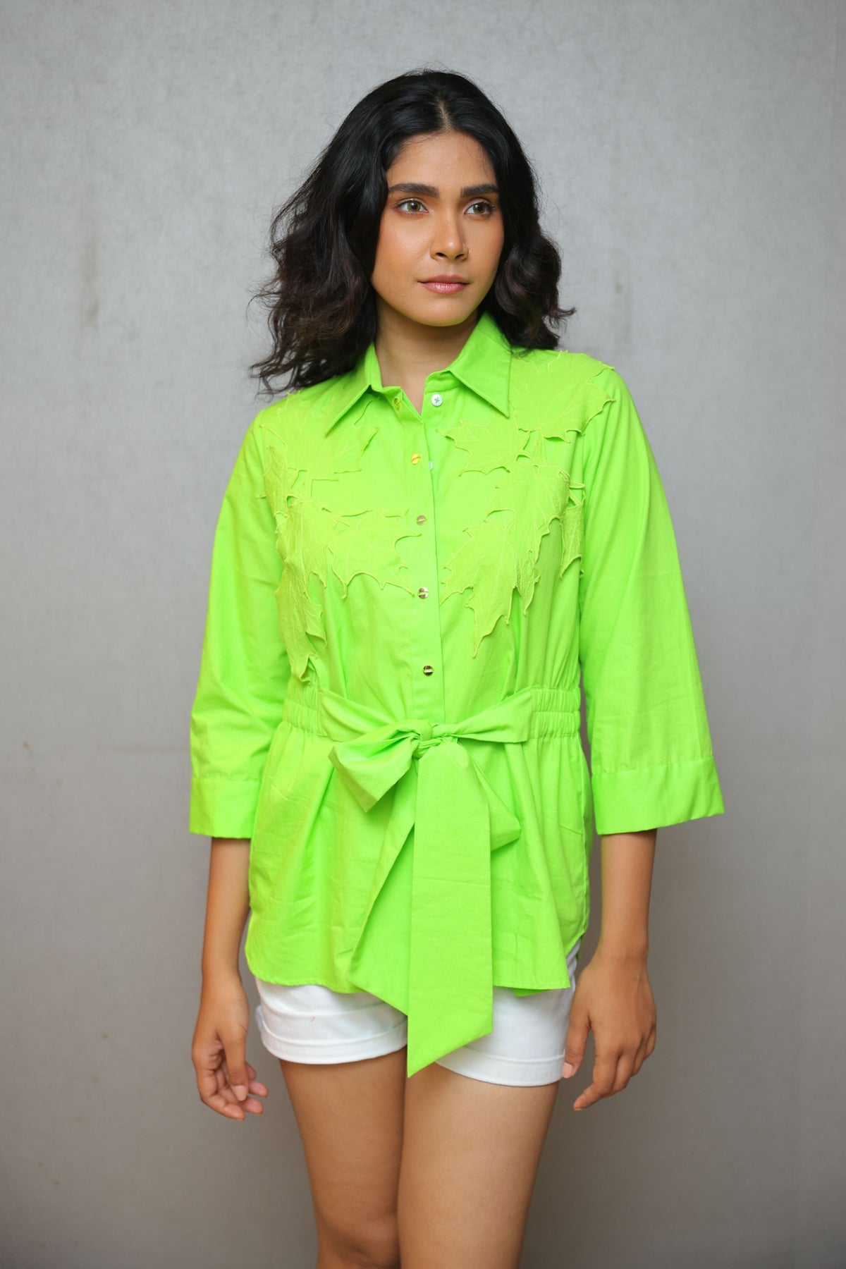 Maple Gather Lime Green Shirt