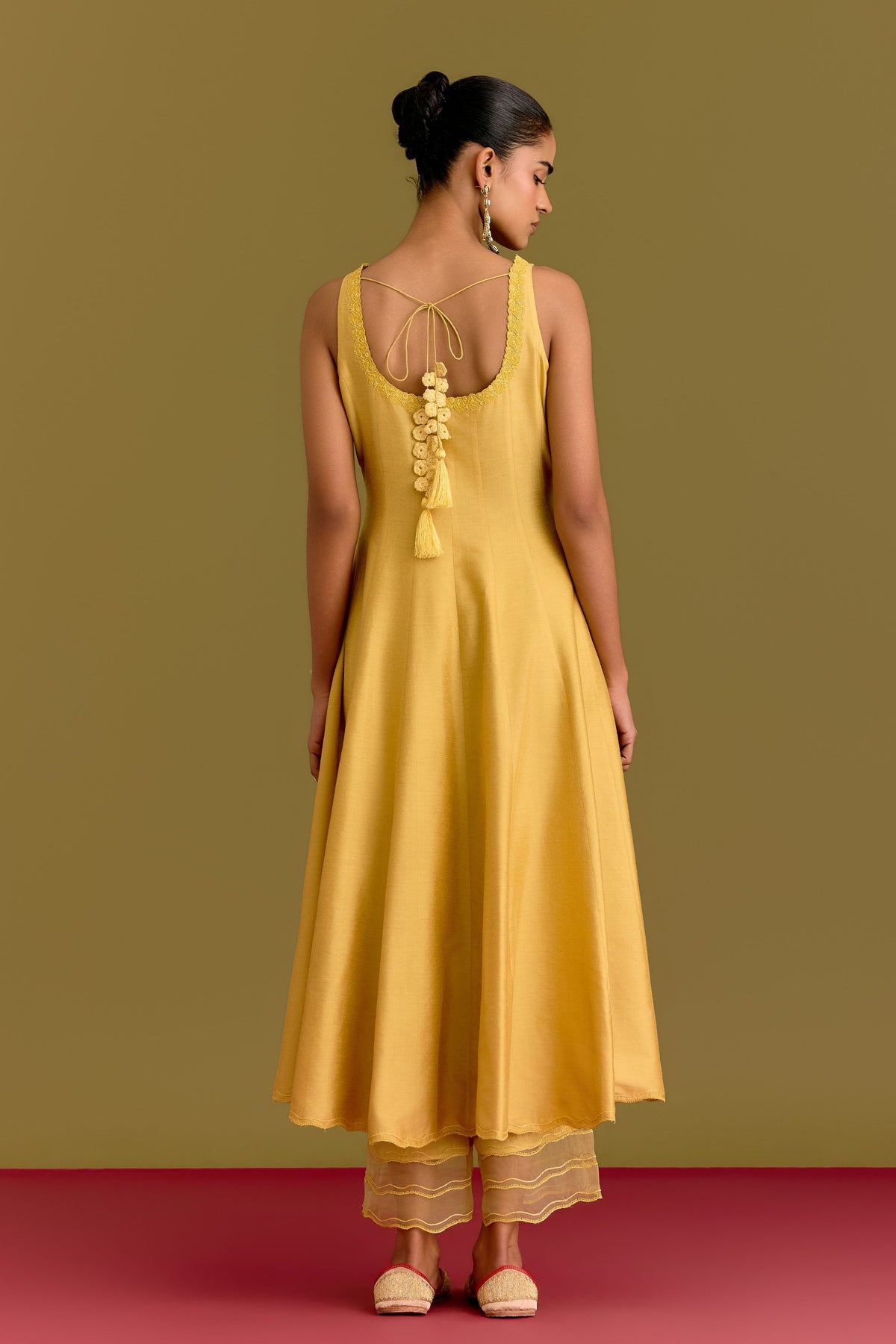 Yellow Anarkali Set