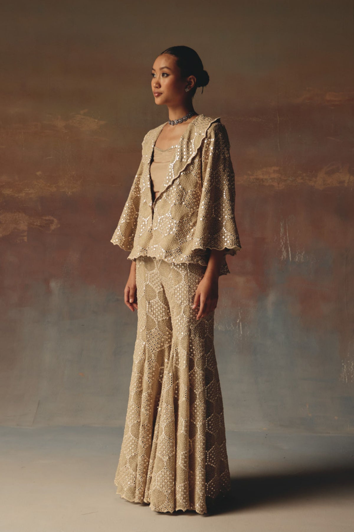 Golden Bootcut Pants