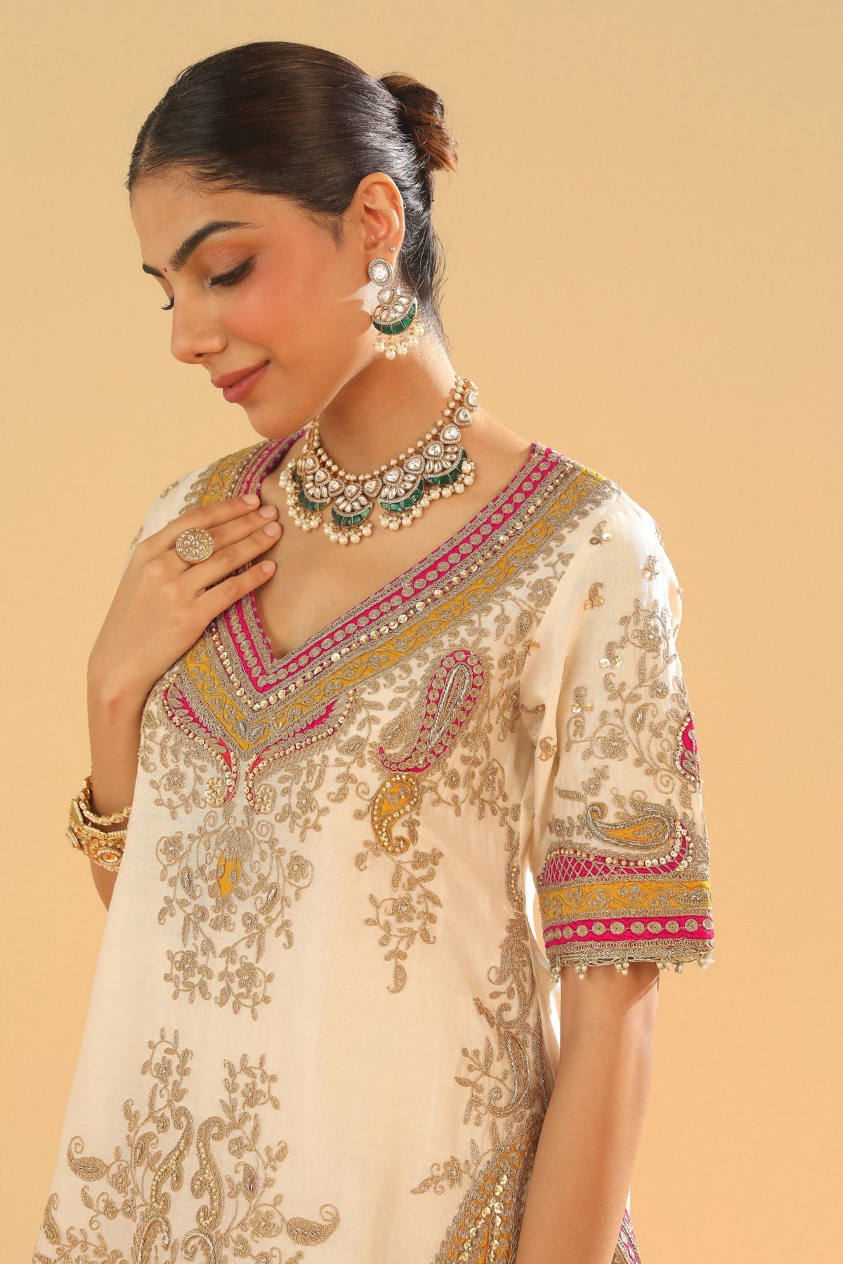 Daisy Ivory Sharara Set