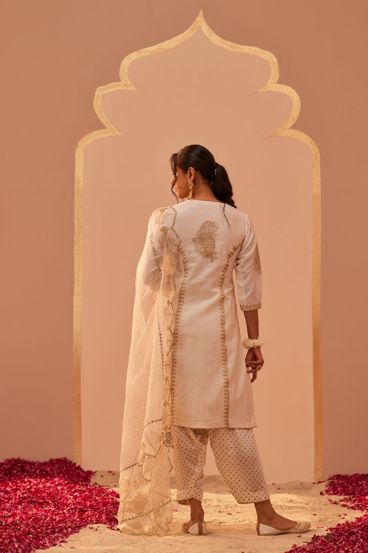 Rashida Ivory Kurta Set