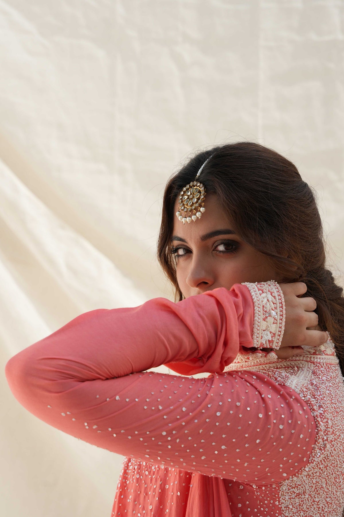 Coral Kurta Set