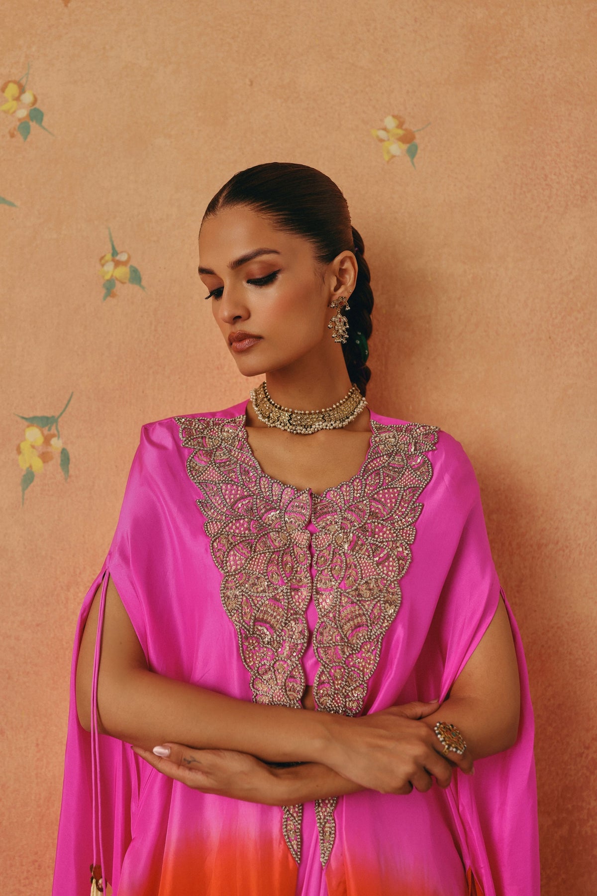 Rang Leher Cape Set