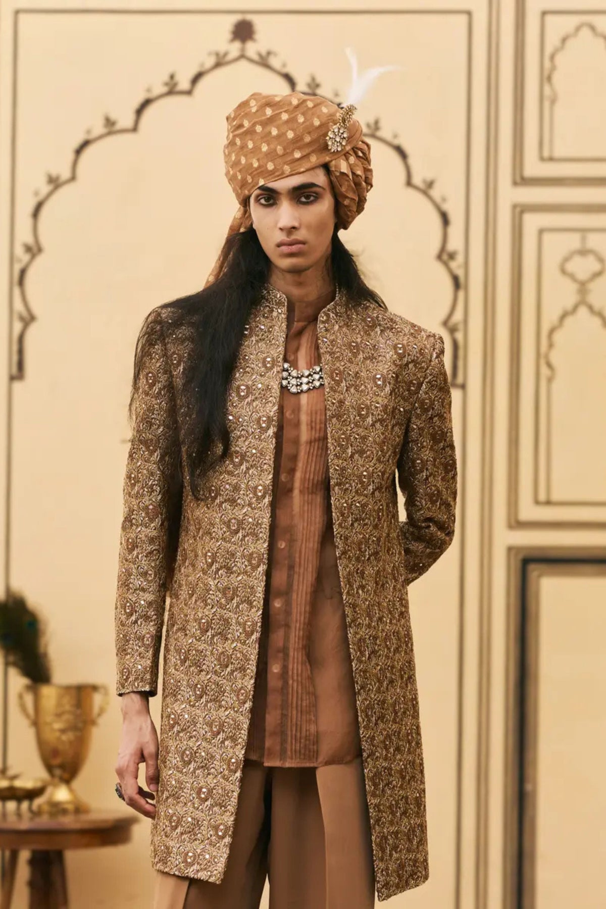 Shyam Banarasi Jacket Set