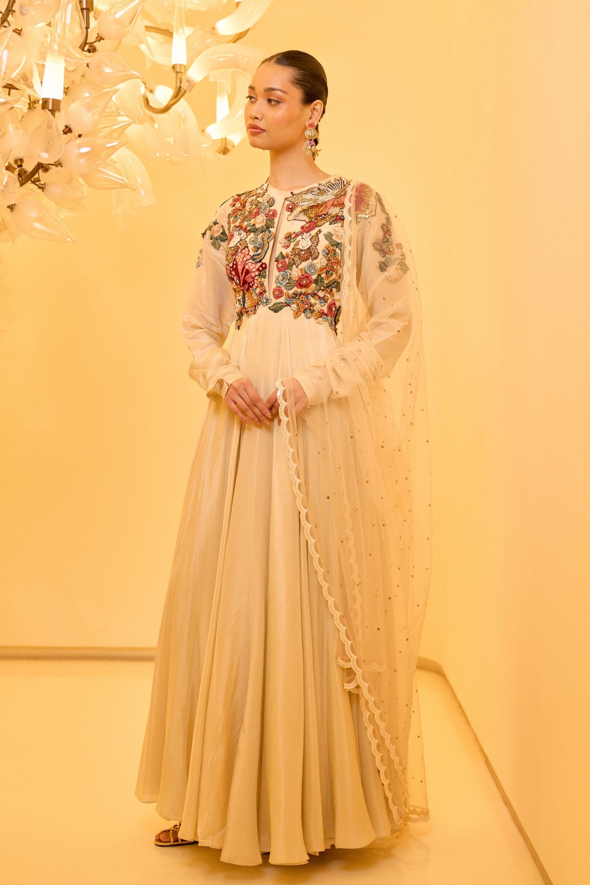 Floral Anarkali Set