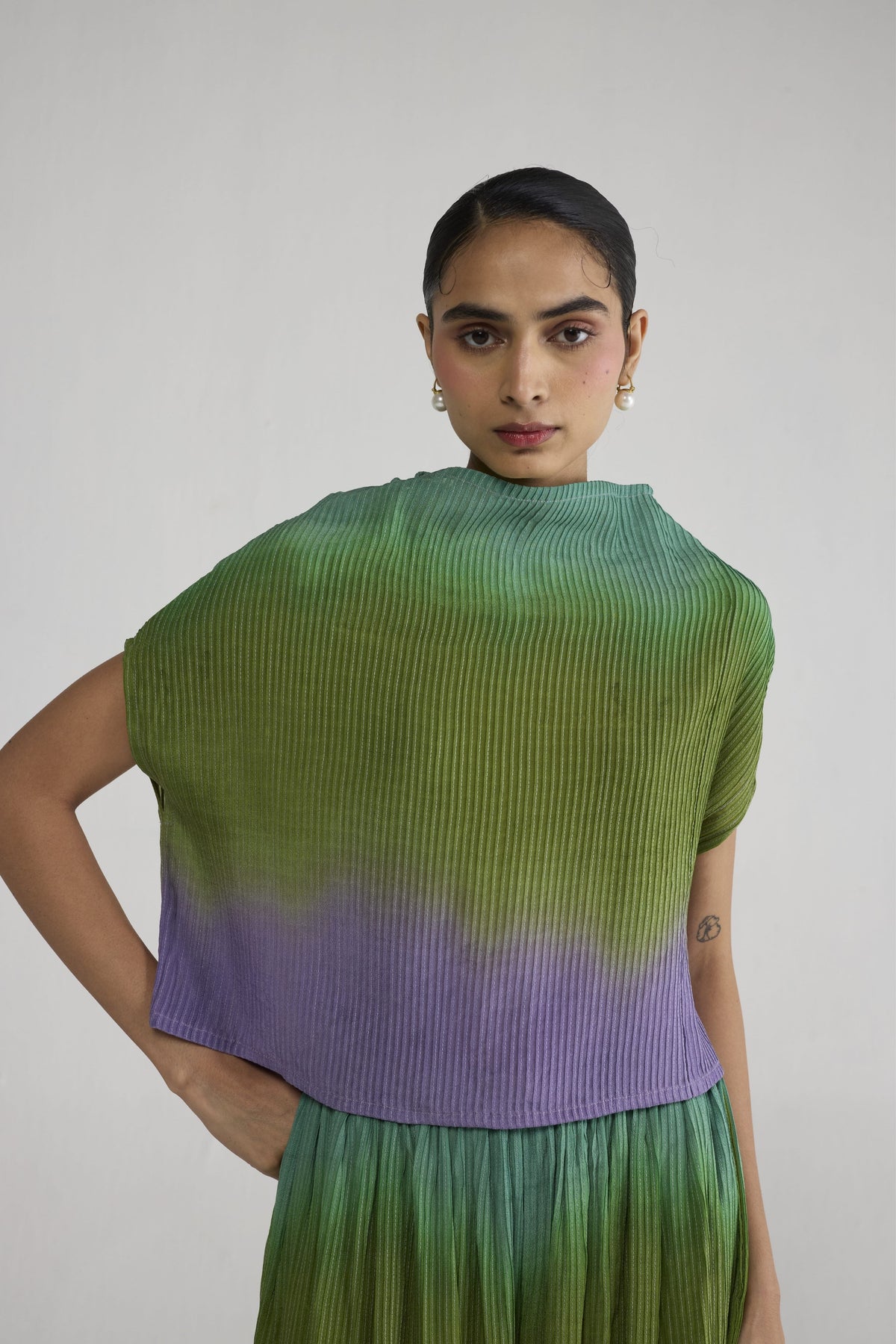 Hana Pintucks Top