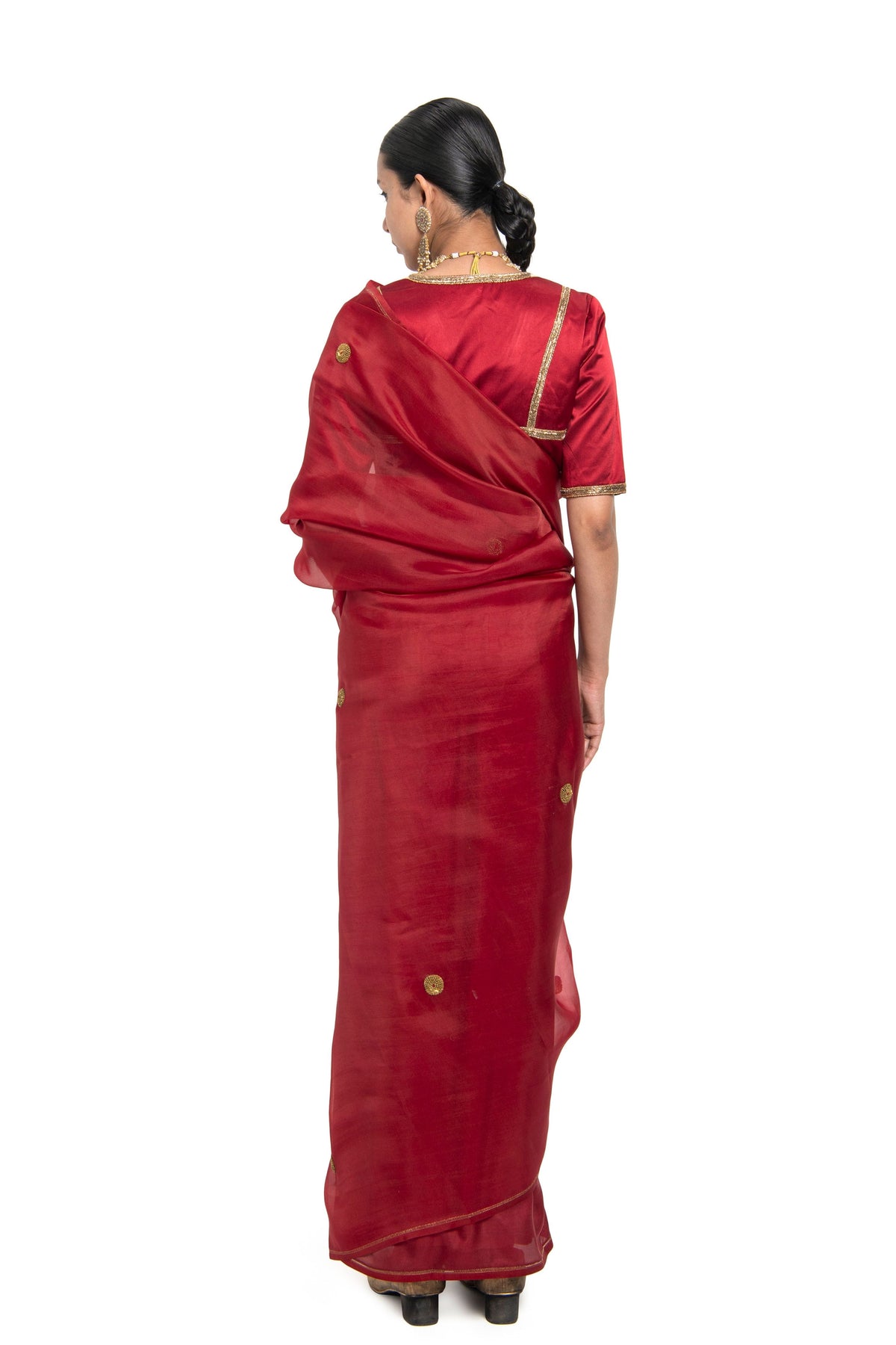 Purvai Red Saree