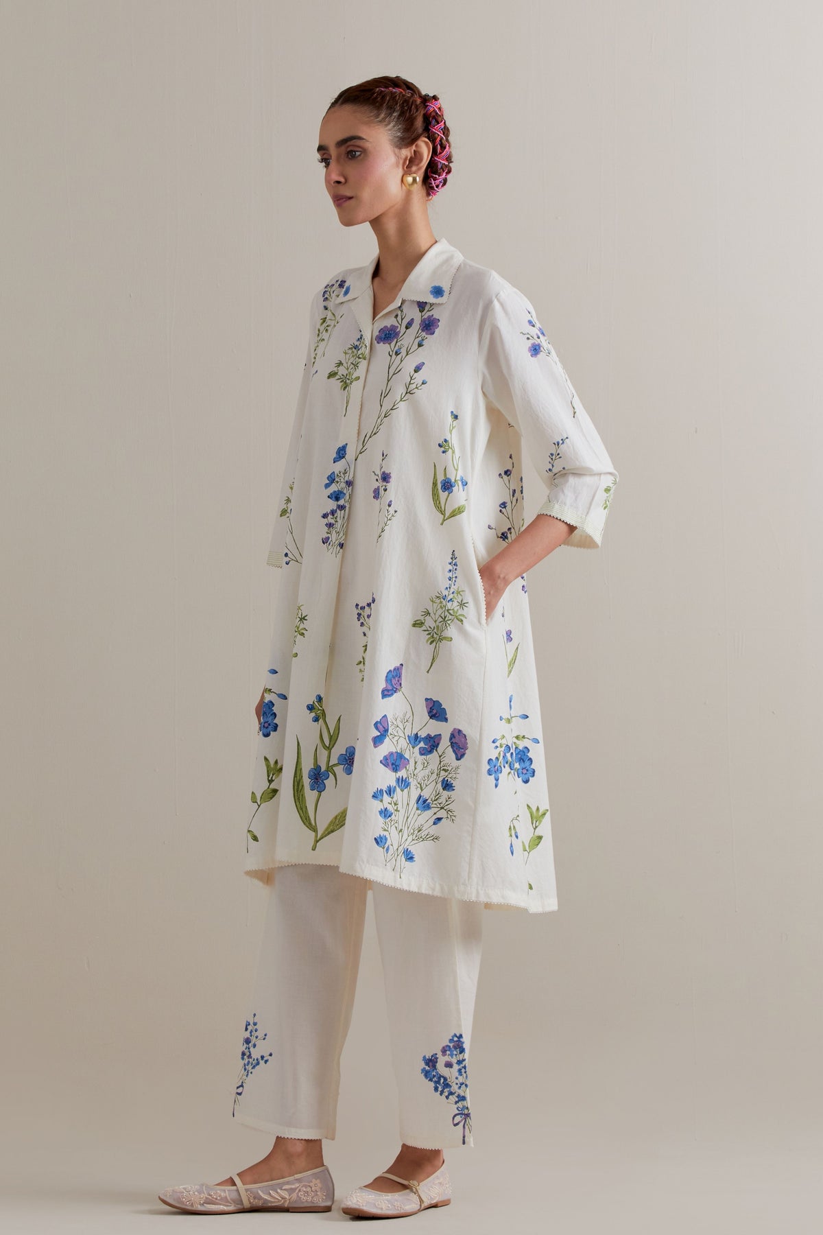 Blue Green Aline Set