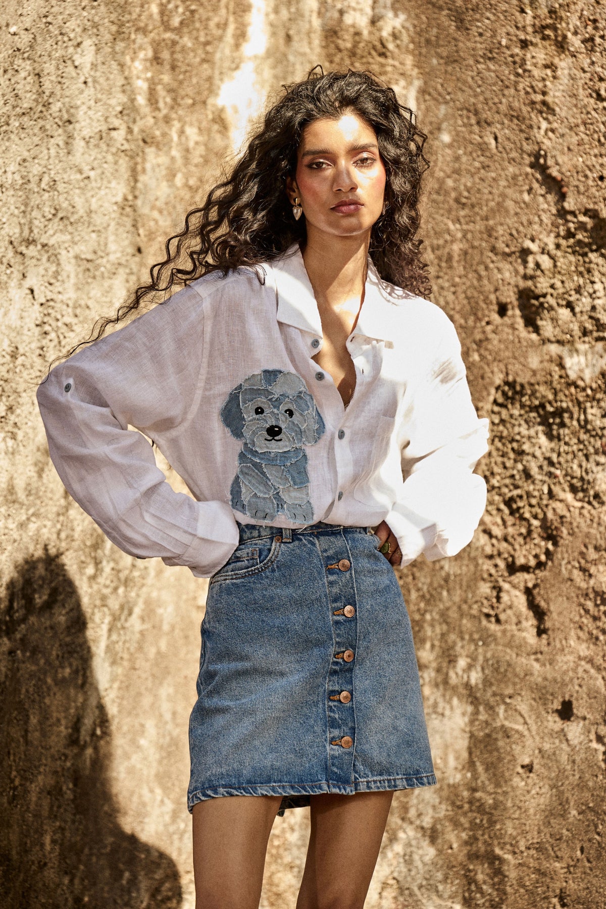 Denim Dog Shirt